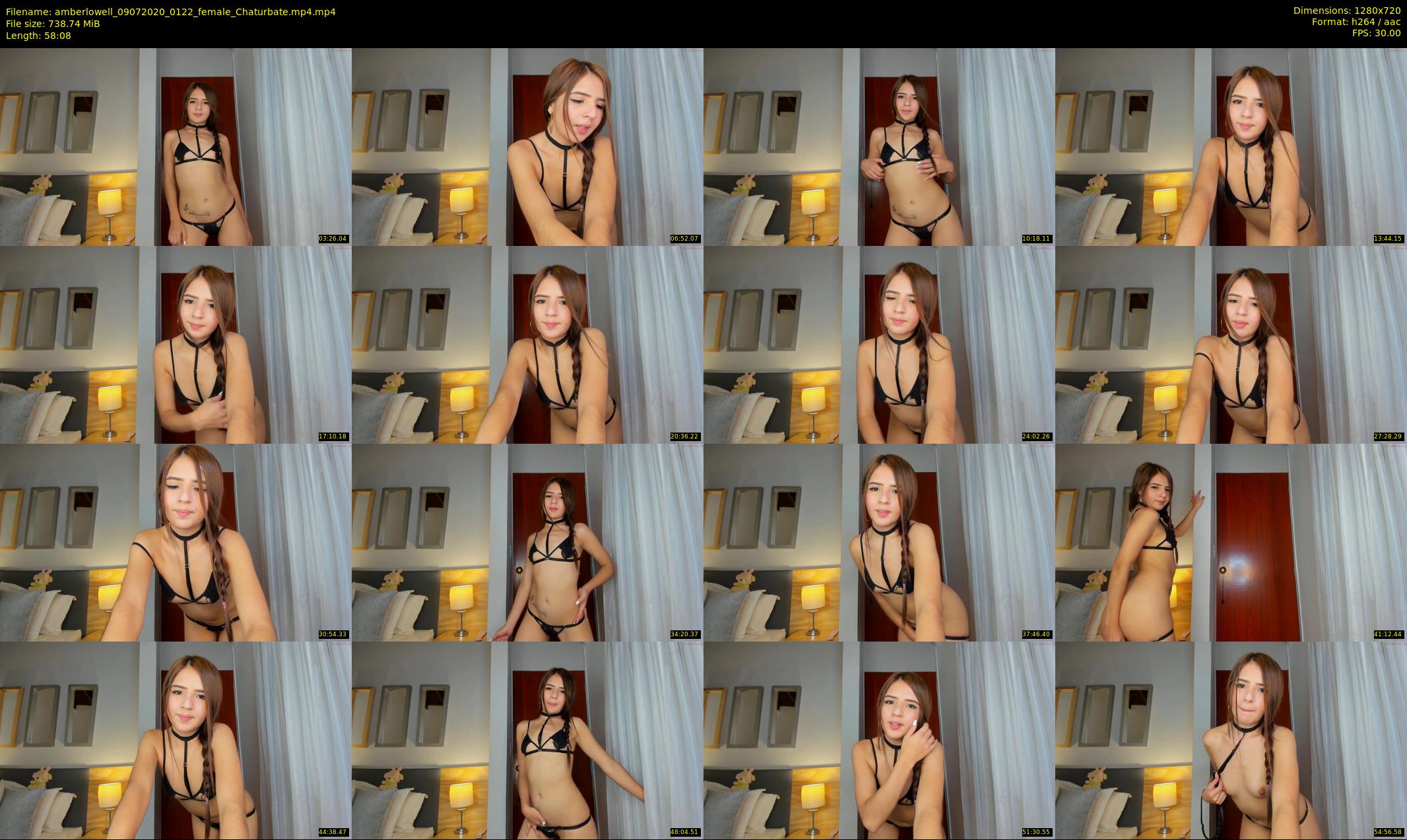 amberlowell — 59 minute Chaturbate female cam show recording, 720p, Jul 9, 2020