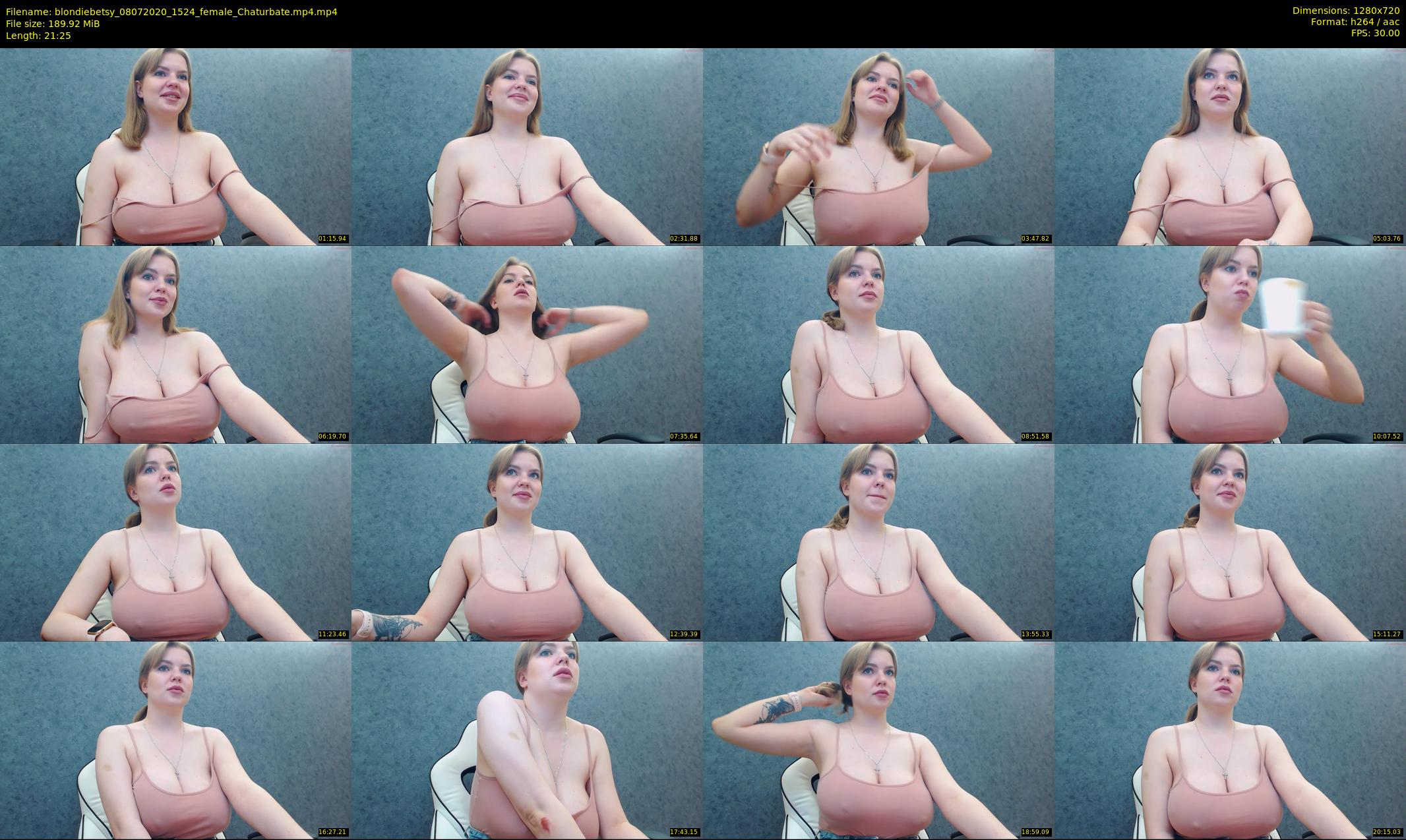 blondiebetsy — 22 minute Chaturbate female cam show recording, 720p, Jul 8, 2020