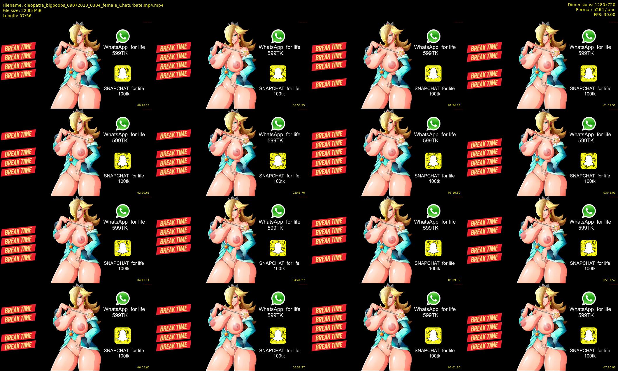 cleopatra_bigboobs — 8 minute Chaturbate female cam show recording, 720p, Jul 9, 2020