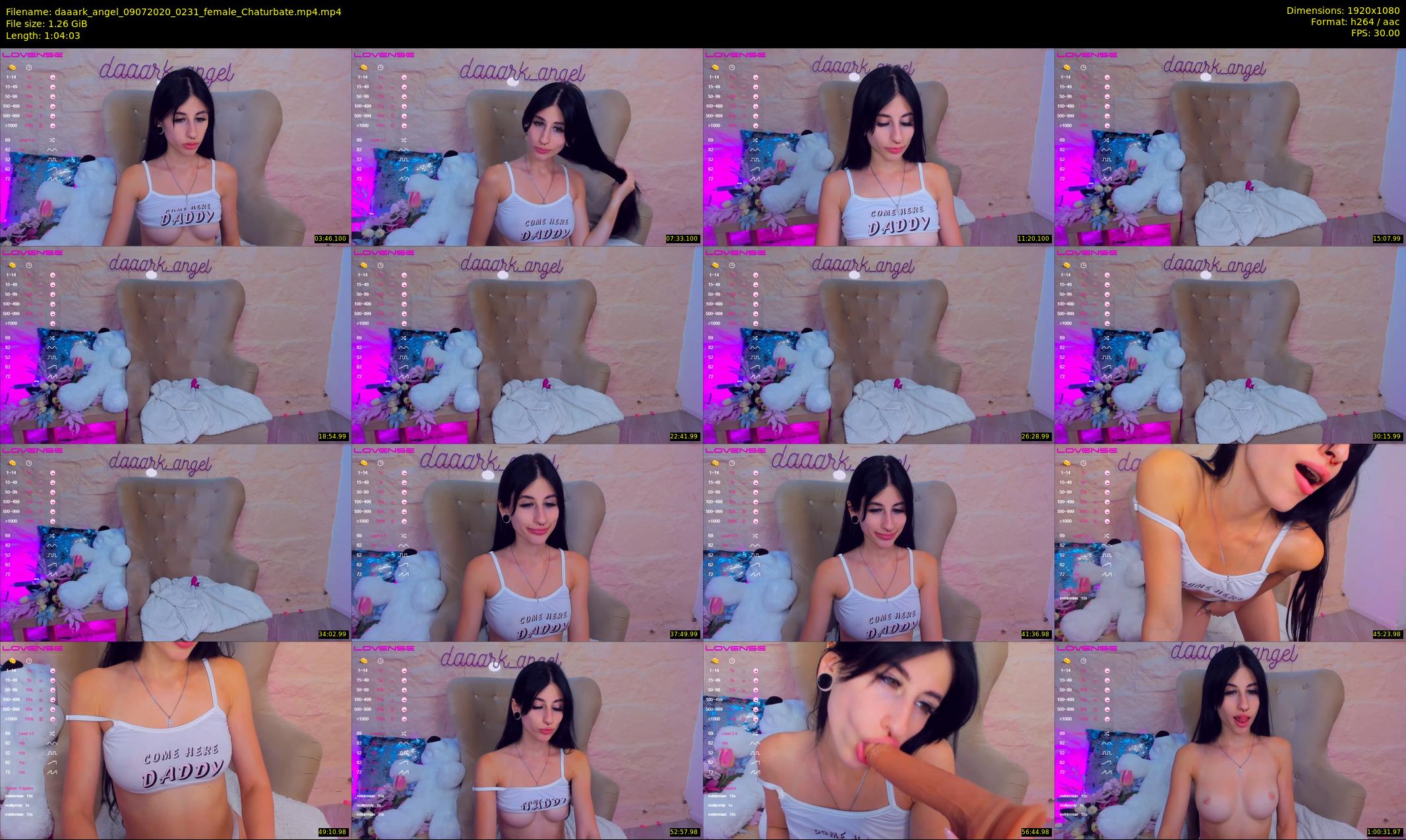 daaark_angel — 65 minute Chaturbate female cam show recording, 1080p, Jul 9, 2020
