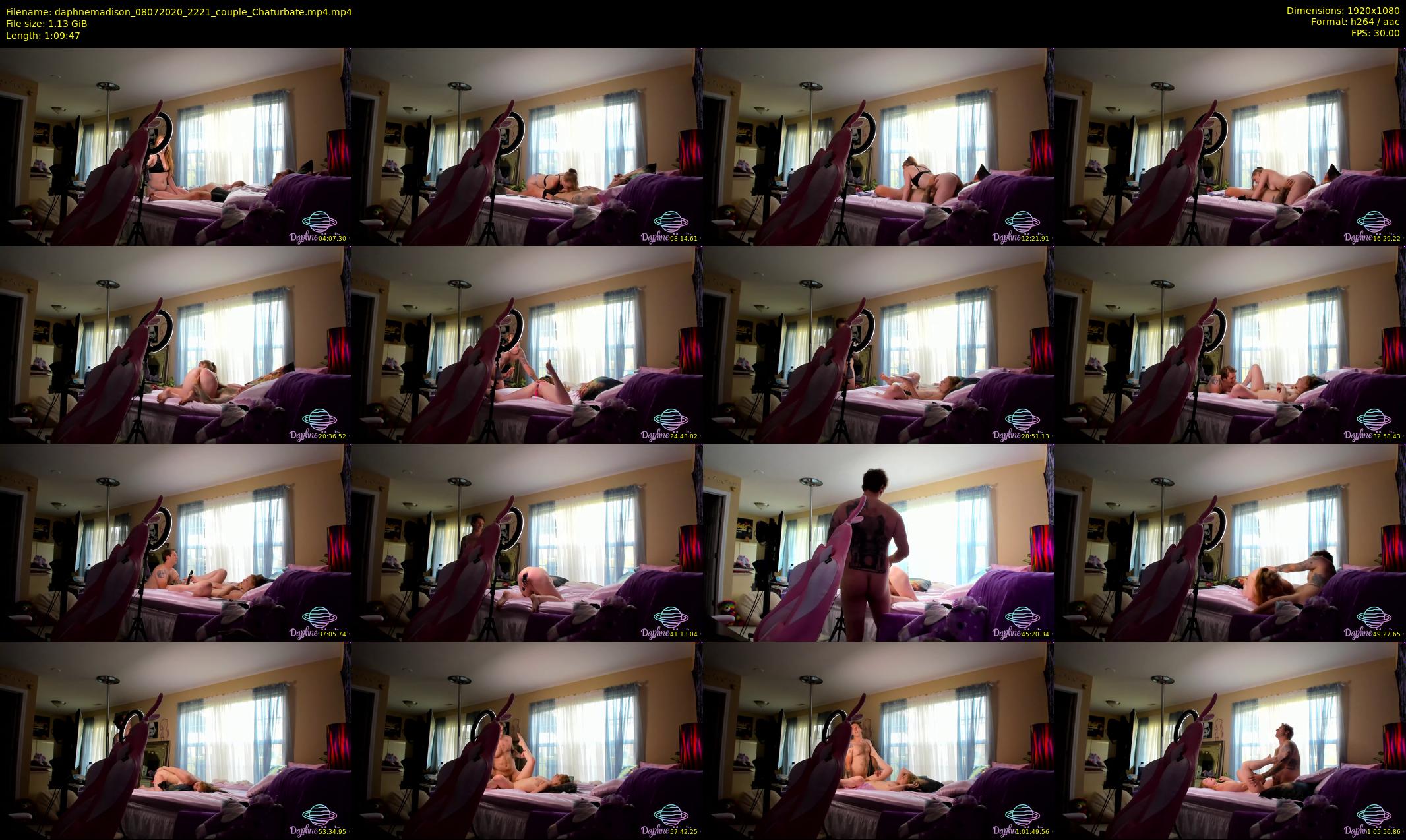 daphnemadison — 70 minute Chaturbate couple cam show recording, 1080p, Jul 8, 2020