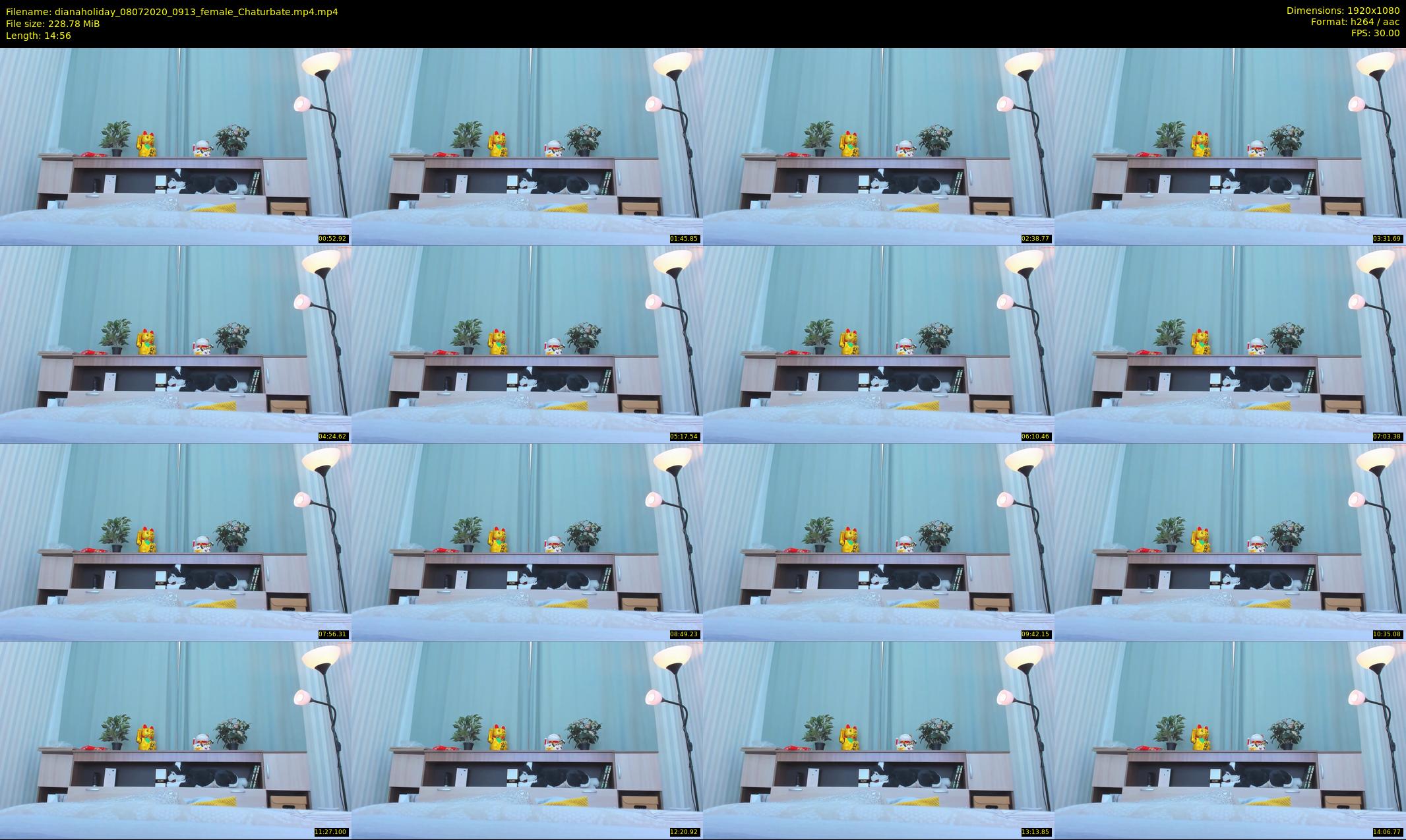 dianaholiday — 15 minute Chaturbate female cam show recording, 1080p, Jul 8, 2020
