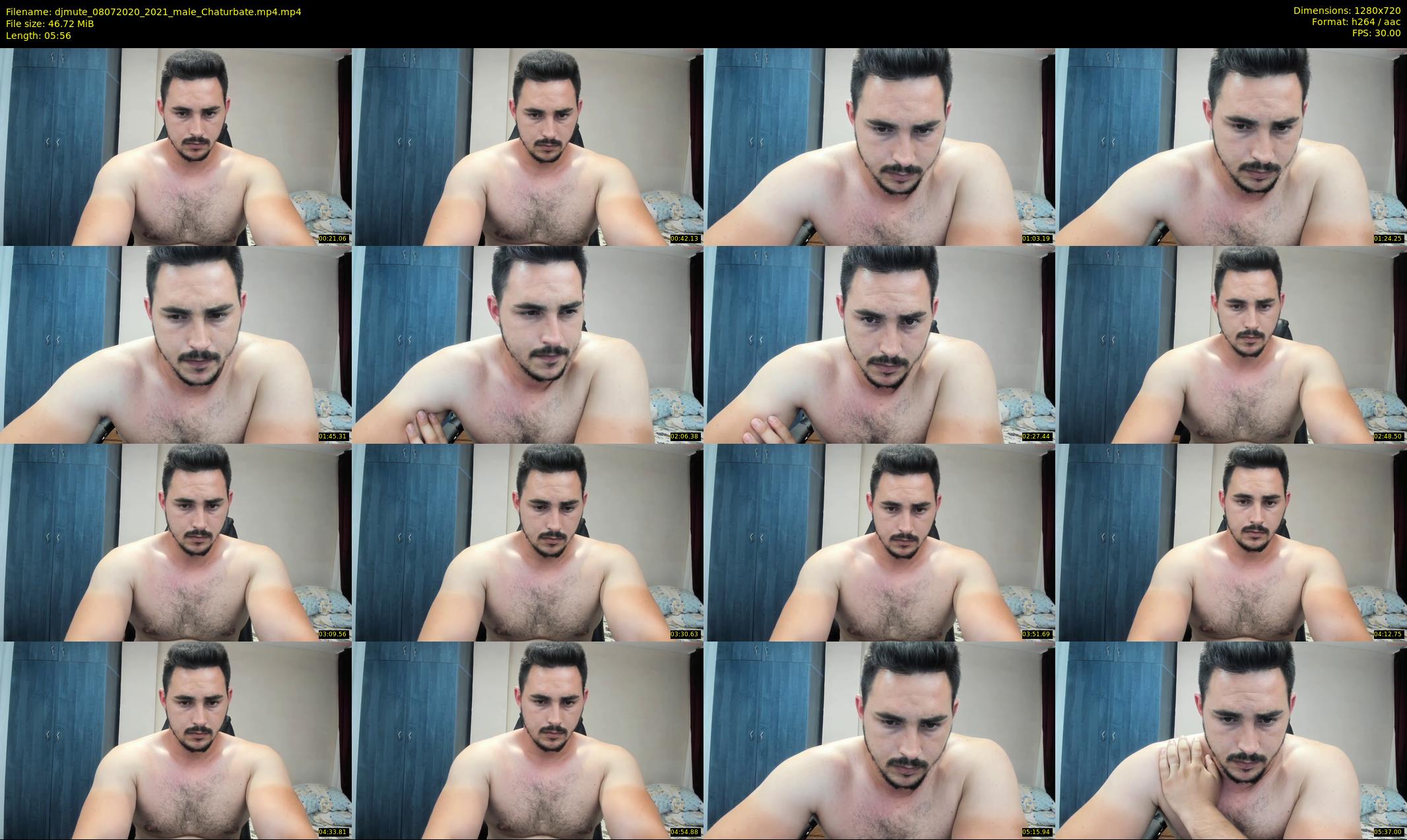 djmute — 6 minute Chaturbate male cam show recording, 720p, Jul 8, 2020