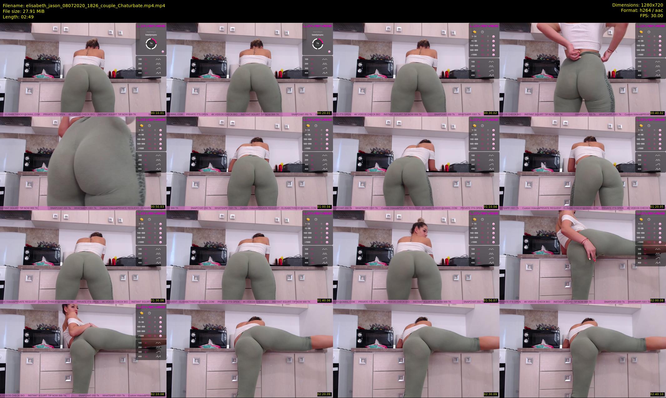 elisabeth_jason — 3 minute Chaturbate couple cam show recording, 720p, Jul 8, 2020