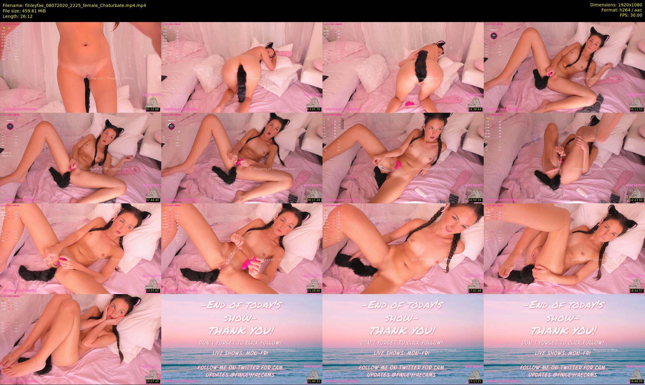 finleyfae — 27 minute Chaturbate female cam show recording, 1080p, Jul 8, 2020