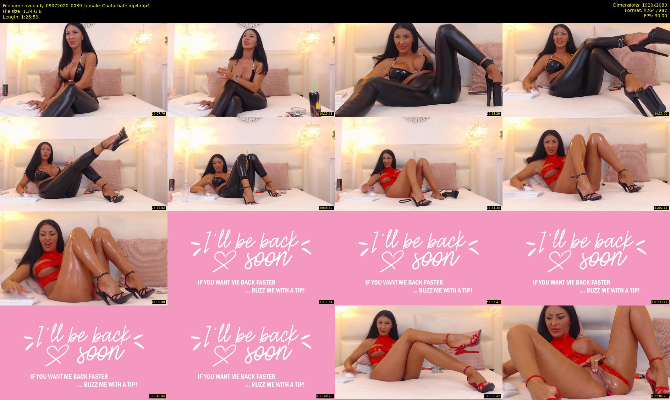 ivonady — 87 minute Chaturbate female cam show recording, 1080p, Jul 9, 2020