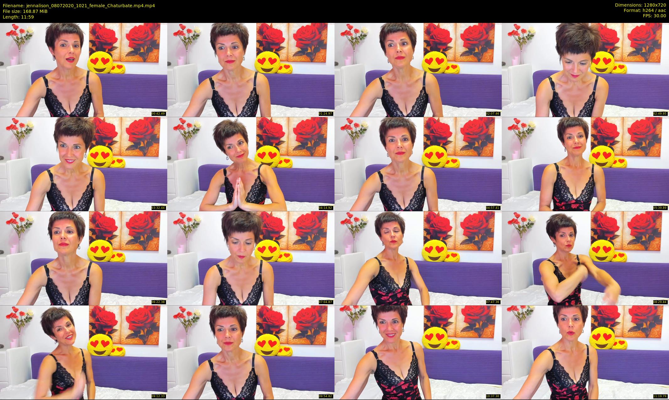 jennalison — 12 minute Chaturbate female cam show recording, 720p, Jul 8, 2020