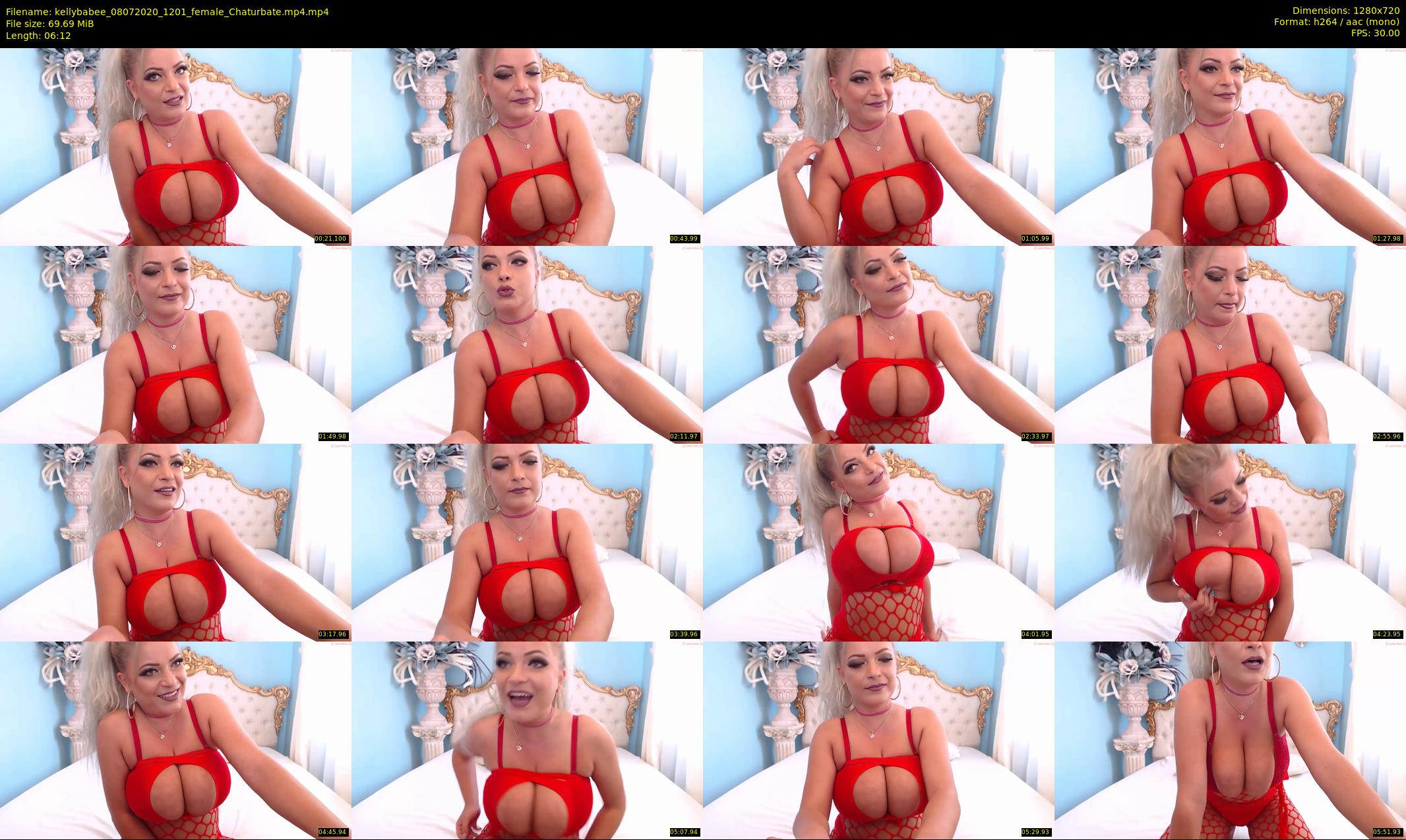 kellybabee — 7 minute Chaturbate female cam show recording, 720p, Jul 8, 2020