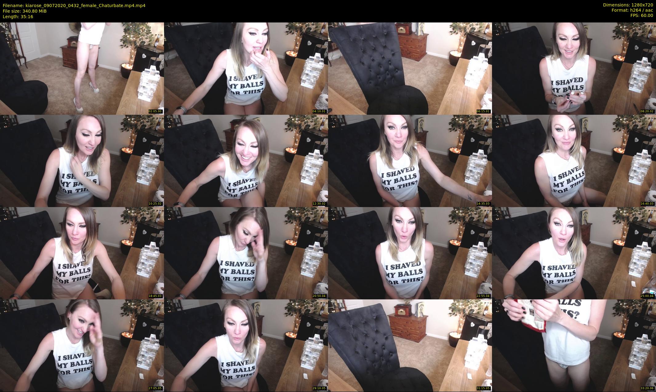 kiarose — 36 minute Chaturbate female cam show recording, 720p, Jul 9, 2020