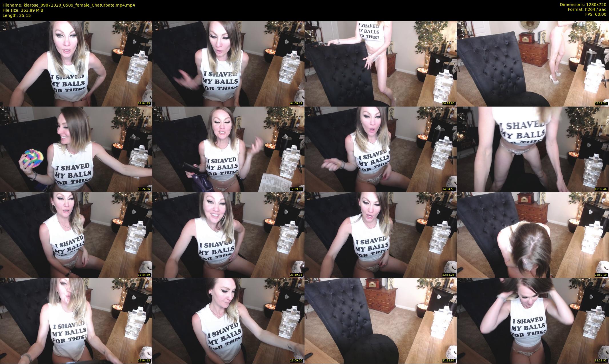 kiarose — 36 minute Chaturbate female cam show recording, 720p, Jul 9, 2020