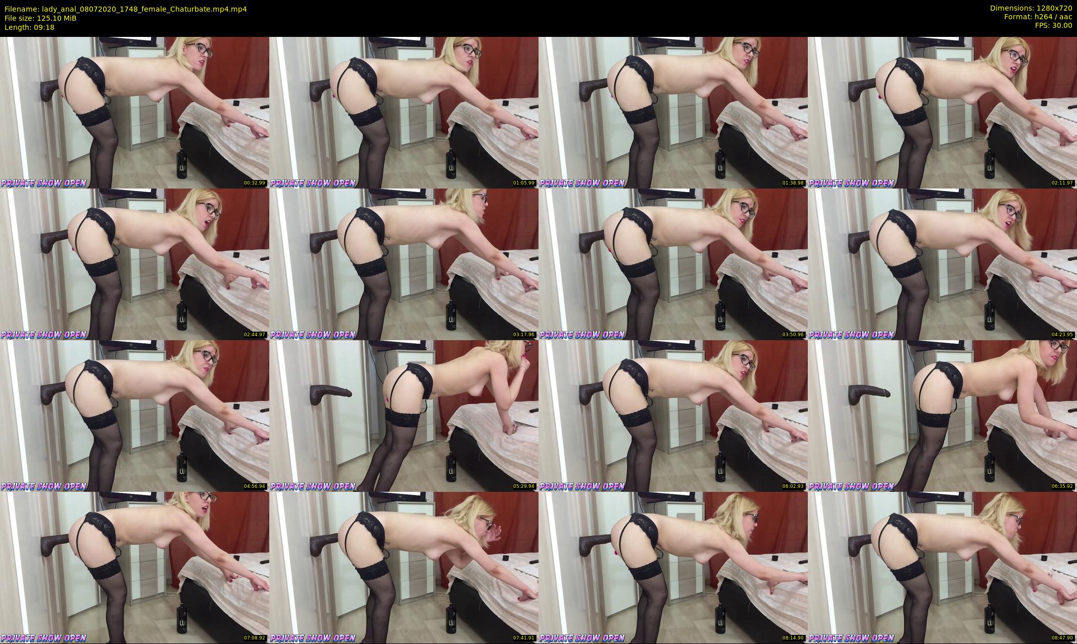 lady_anal — 10 minute Chaturbate female cam show recording, 720p, Jul 8, 2020
