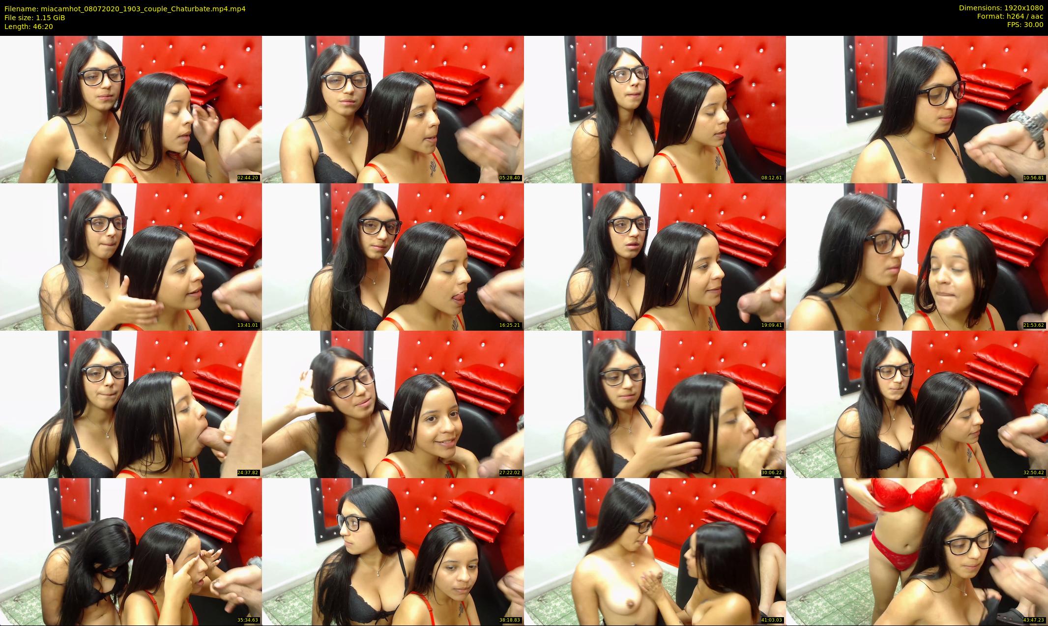 miacamhot — 47 minute Chaturbate couple cam show recording, 1080p, Jul 8, 2020