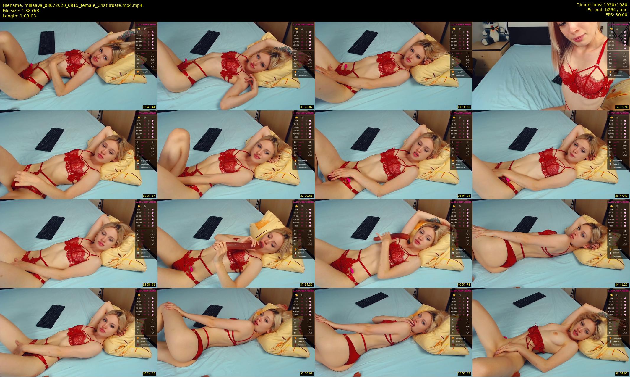 millaava — 64 minute Chaturbate female cam show recording, 1080p, Jul 8, 2020