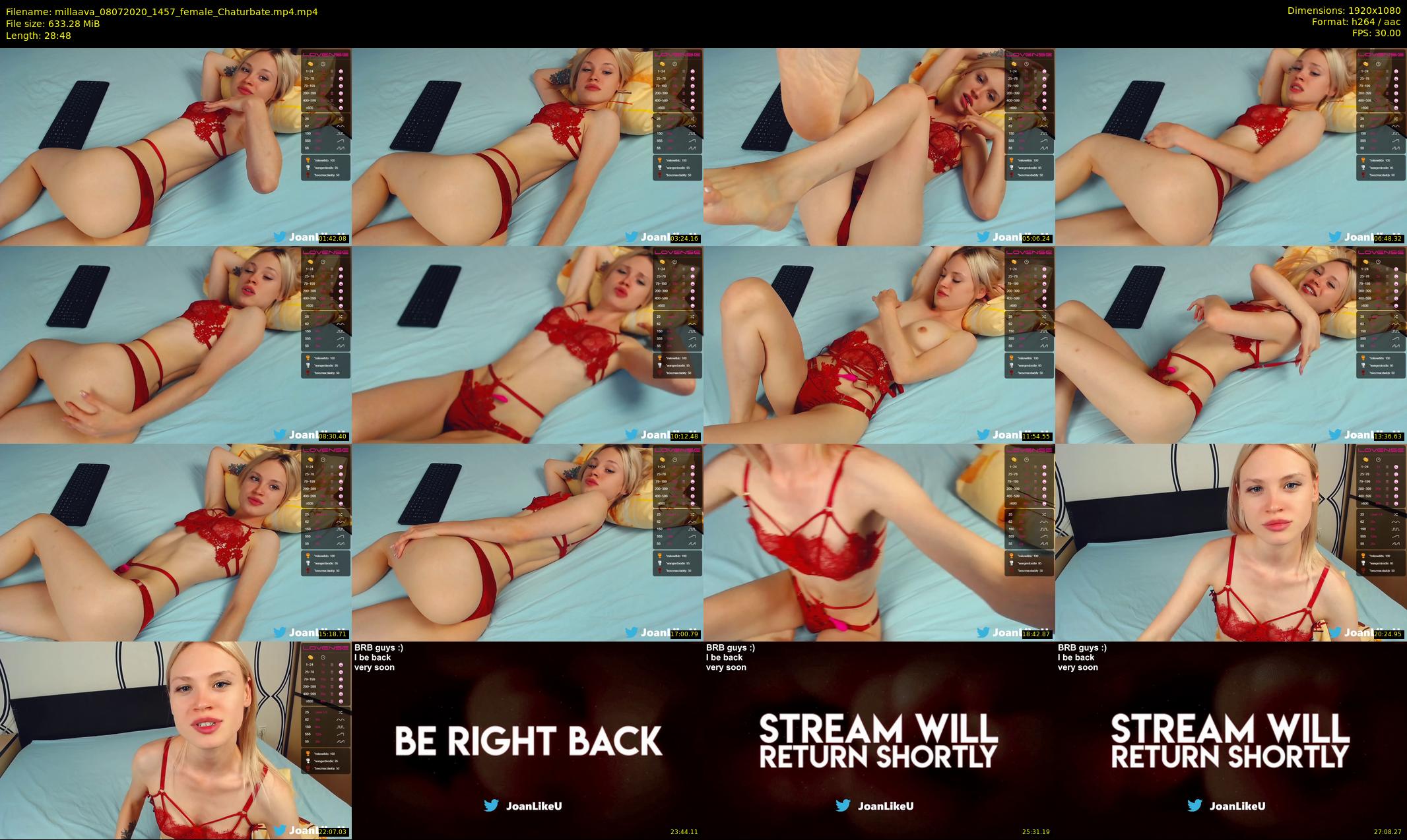 millaava — 29 minute Chaturbate female cam show recording, 1080p, Jul 8, 2020