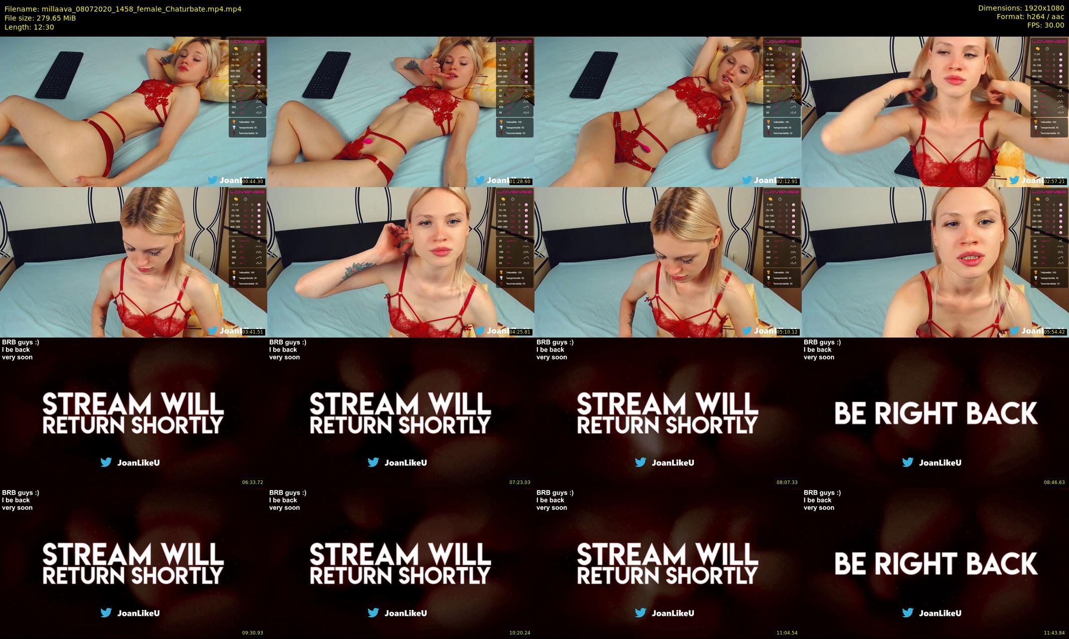 millaava — 13 minute Chaturbate female cam show recording, 1080p, Jul 8, 2020