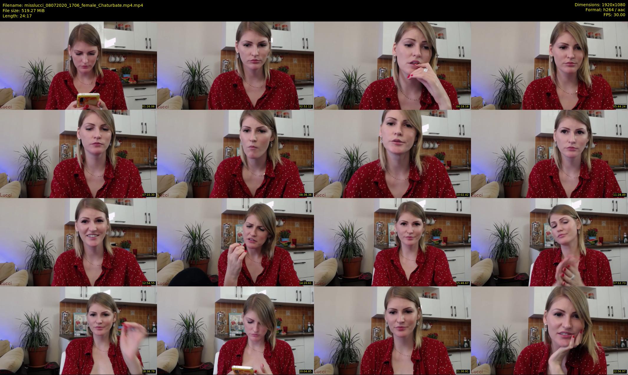 misslucci — 25 minute Chaturbate female cam show recording, 1080p, Jul 8, 2020