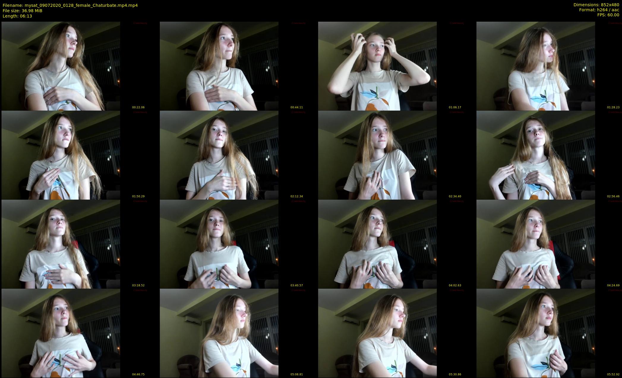 mysat — 7 minute Chaturbate female cam show recording, 480p, Jul 9, 2020