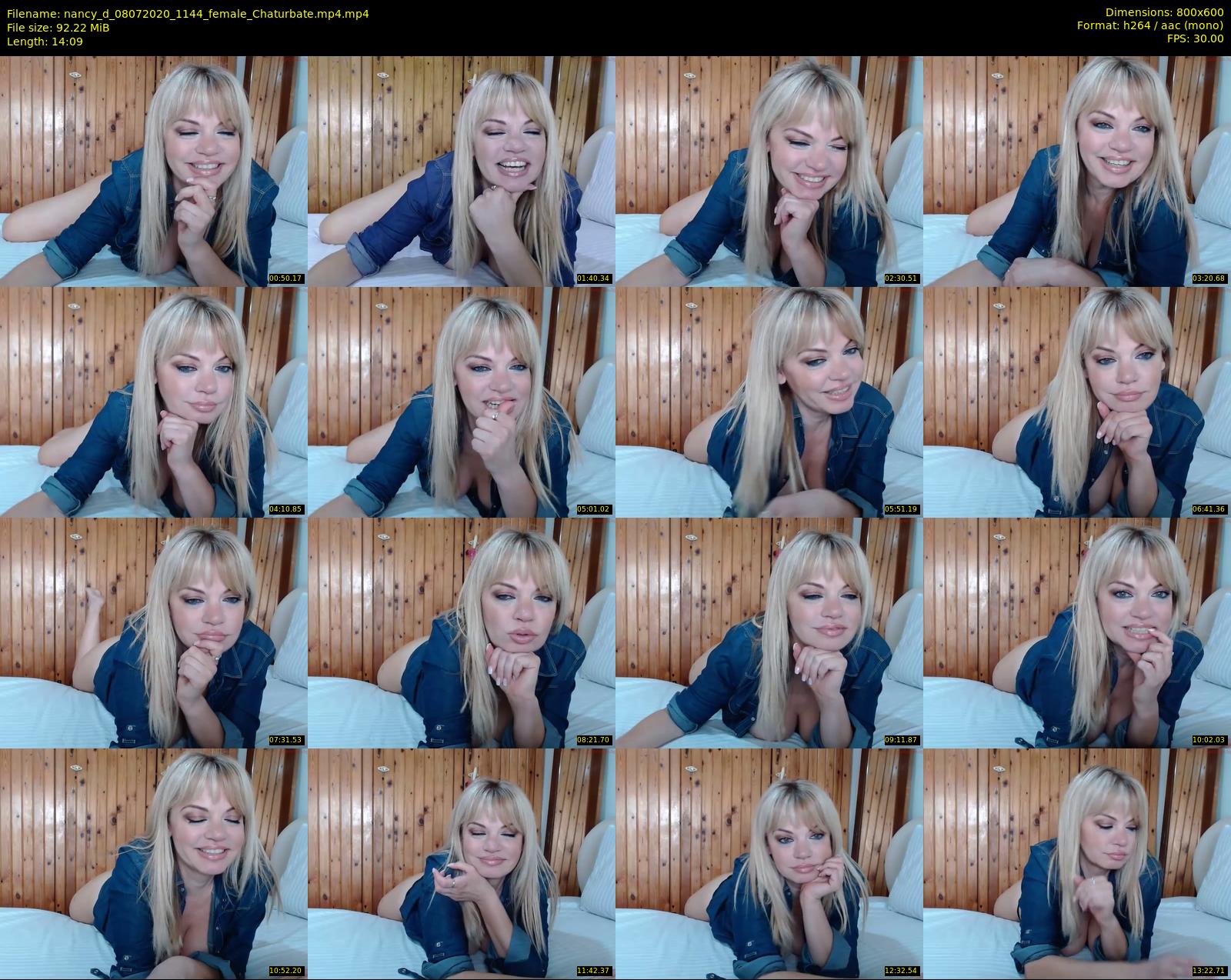 nancy_d — 15 minute Chaturbate female cam show recording, 480p, Jul 8, 2020