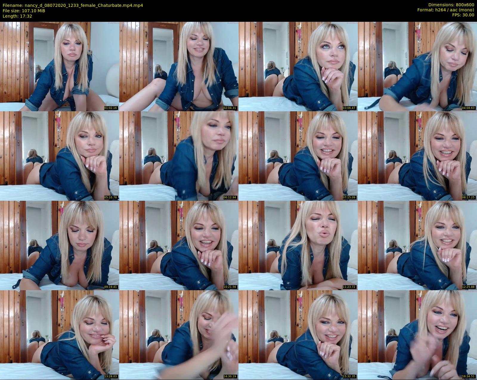 nancy_d — 18 minute Chaturbate female cam show recording, 480p, Jul 8, 2020