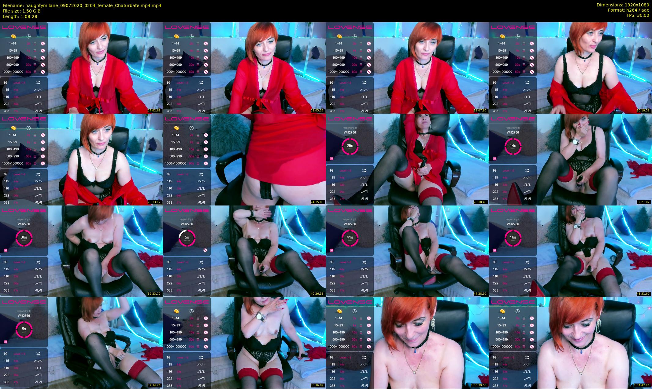 naughtymilane — 69 minute Chaturbate female cam show recording, 1080p, Jul 9, 2020