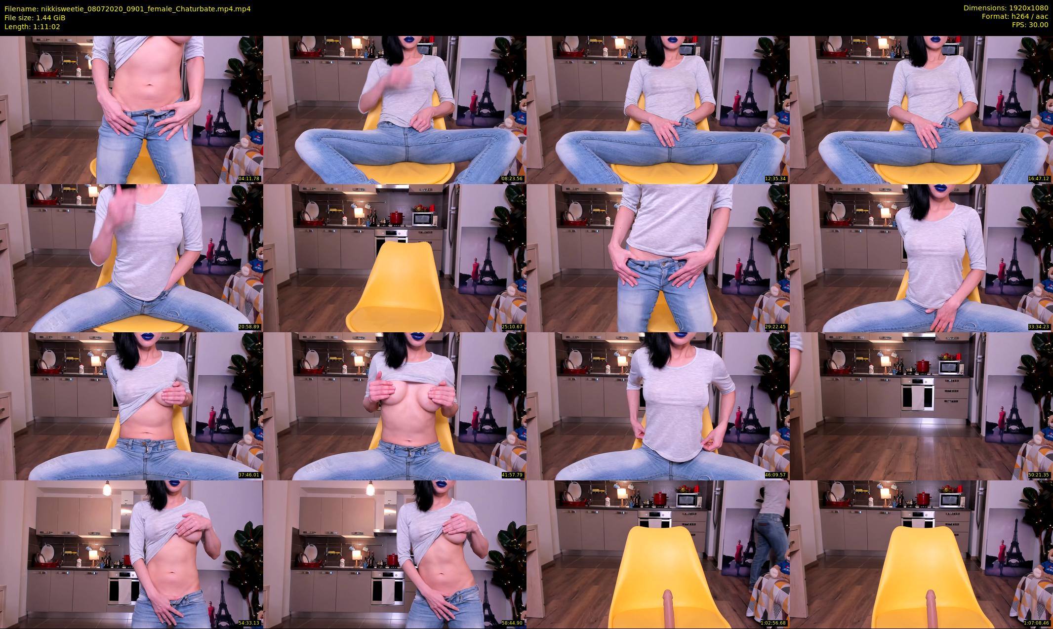 nikkisweetie — 72 minute Chaturbate female cam show recording, 1080p, Jul 8, 2020
