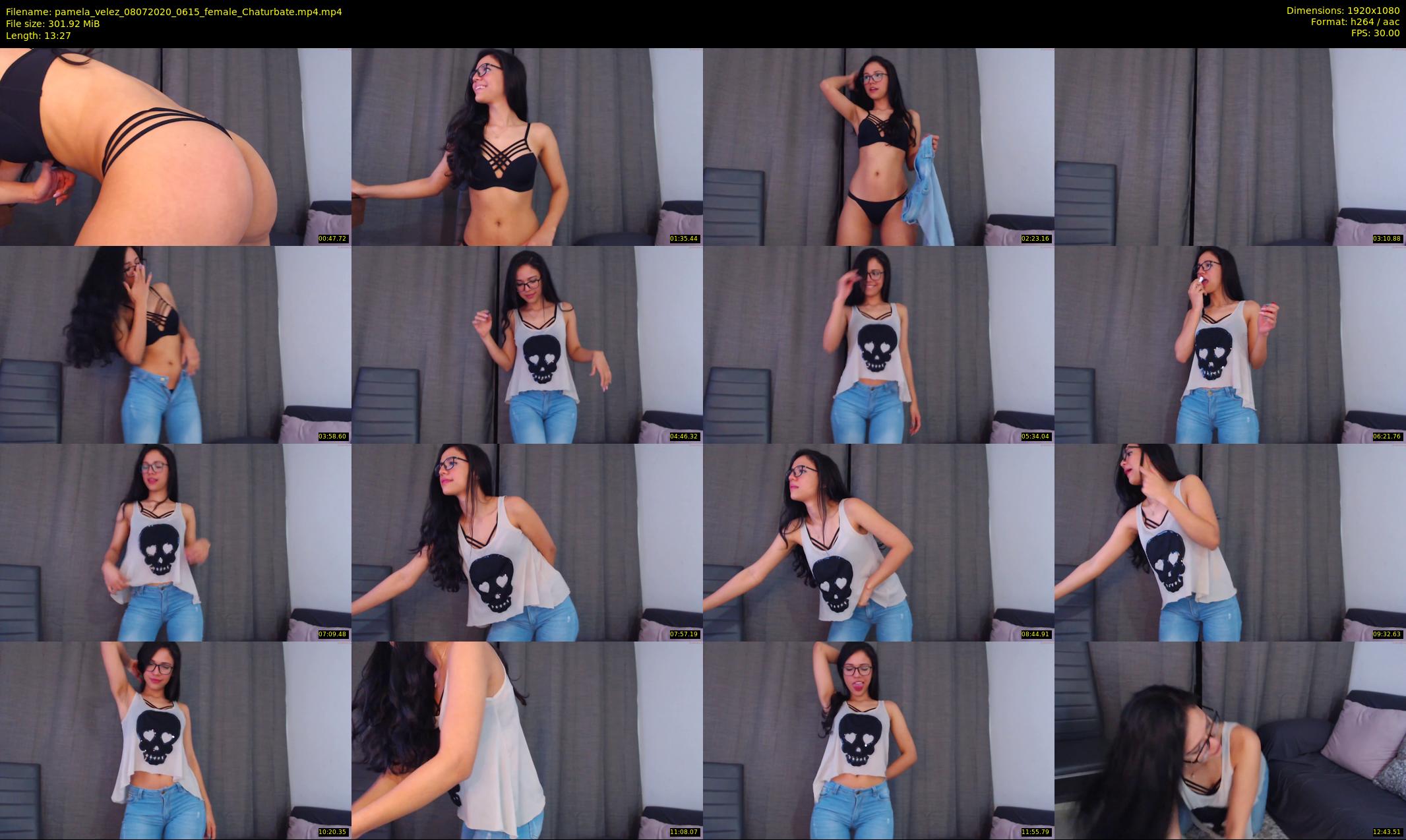 pamela_velez — 14 minute Chaturbate female cam show recording, 1080p, Jul 8, 2020