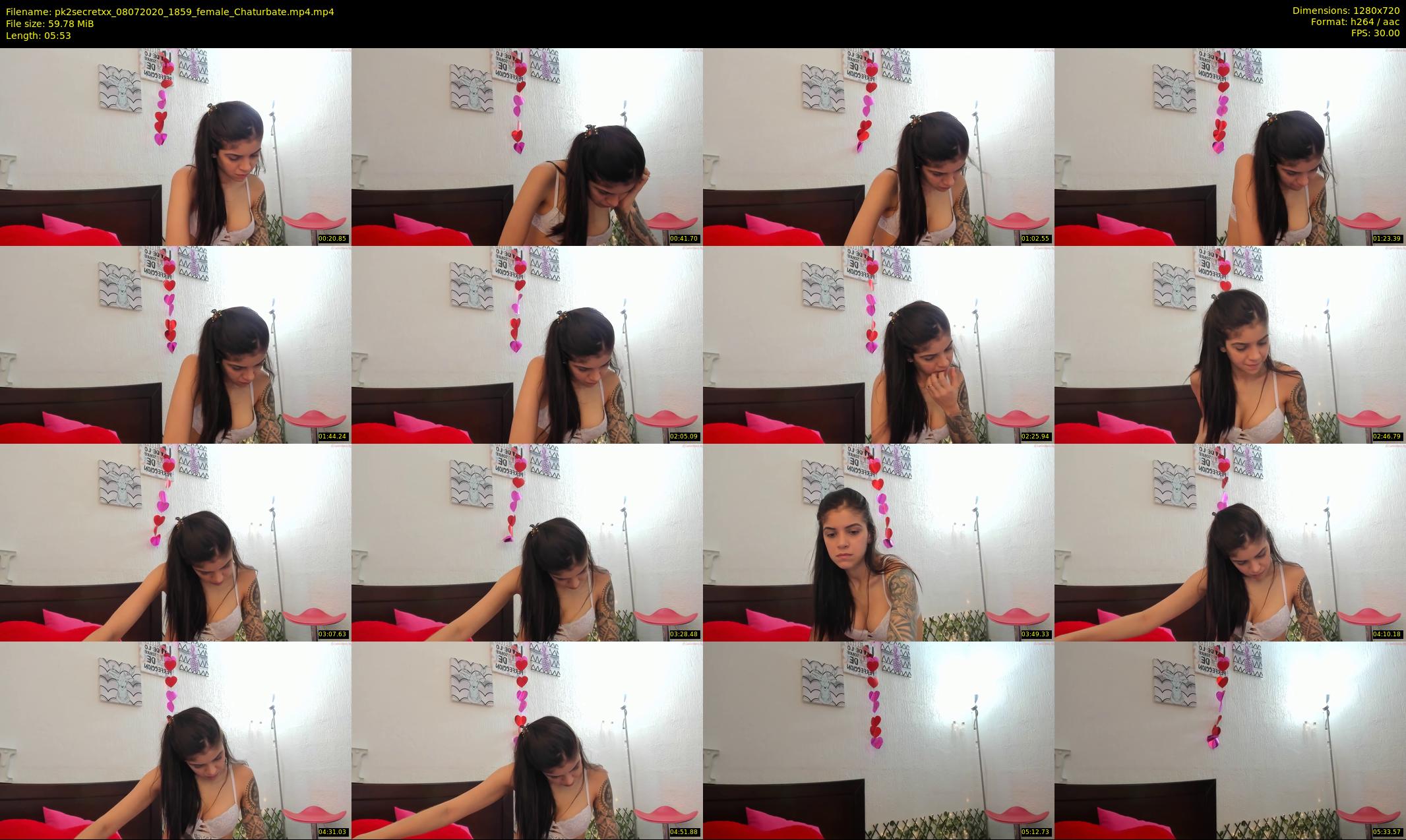 pk2secretxx — 6 minute Chaturbate female cam show recording, 720p, Jul 8, 2020