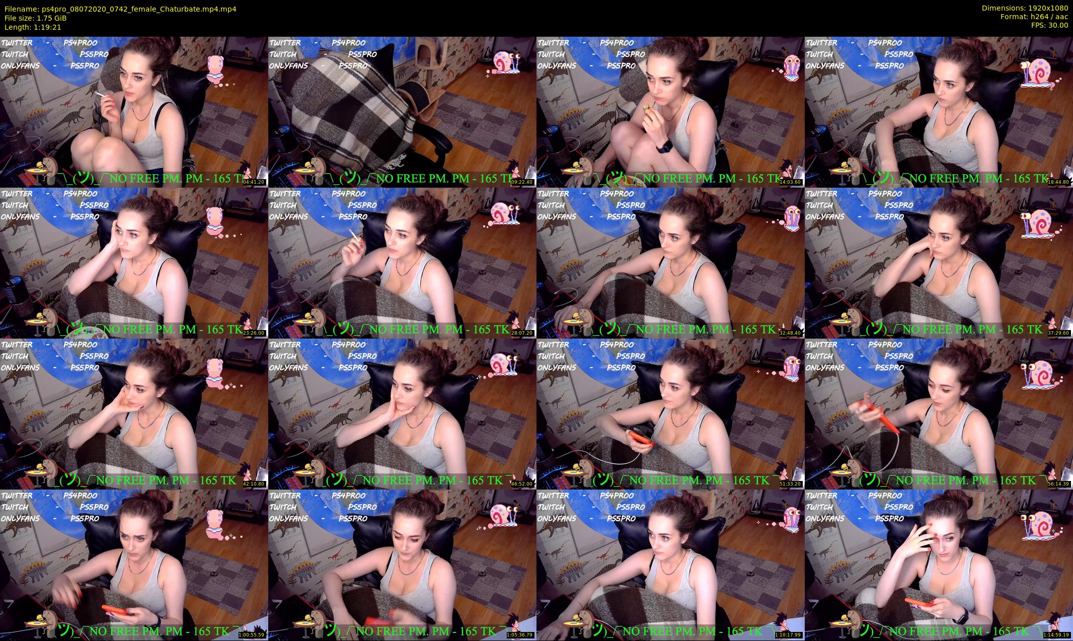 ps4pro — 80 minute Chaturbate female cam show recording, 1080p, Jul 8, 2020