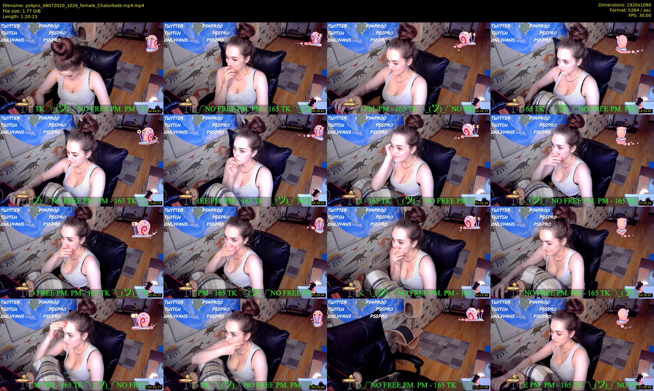 ps4pro — 81 minute Chaturbate female cam show recording, 1080p, Jul 8, 2020