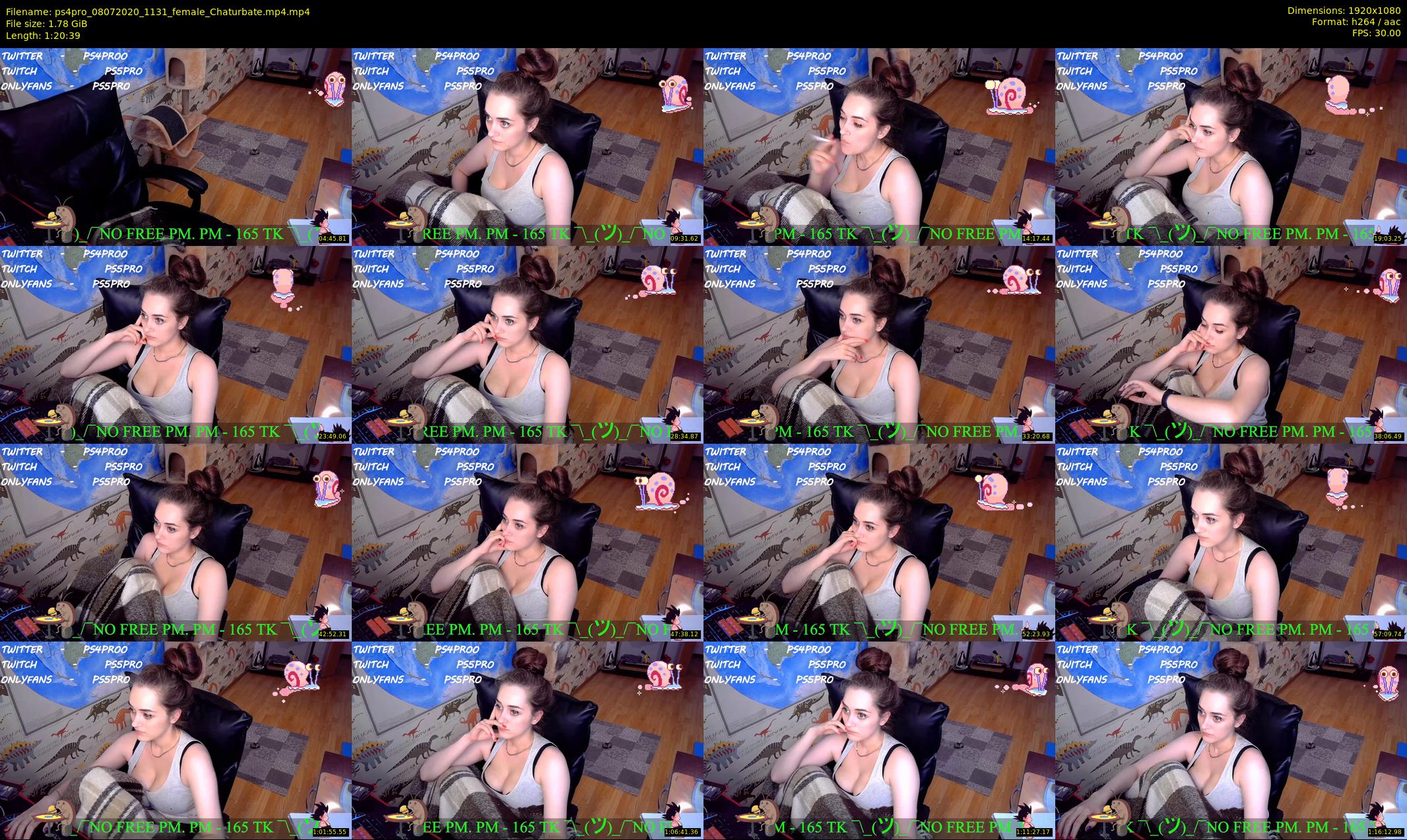 ps4pro — 81 minute Chaturbate female cam show recording, 1080p, Jul 8, 2020