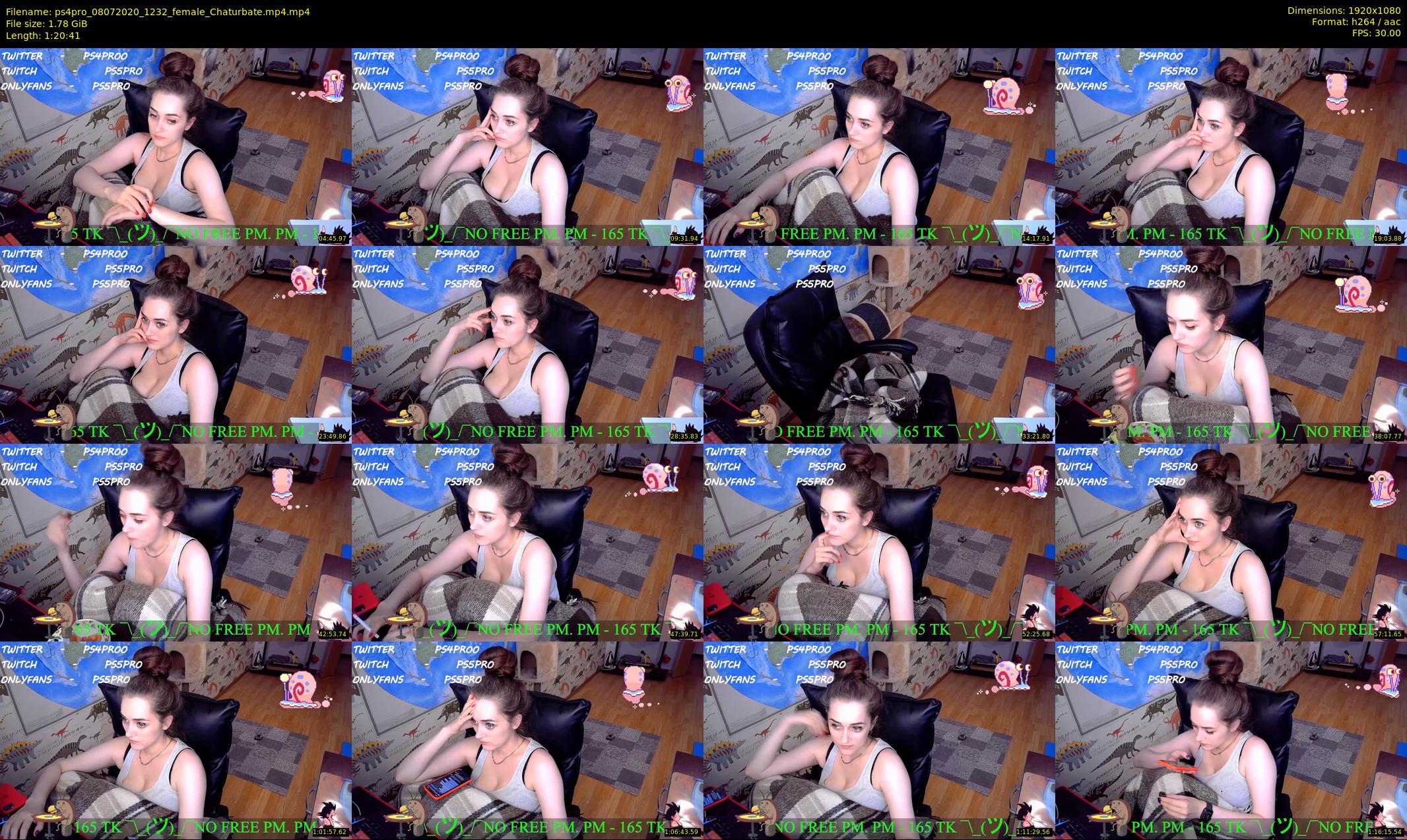 ps4pro — 81 minute Chaturbate female cam show recording, 1080p, Jul 8, 2020