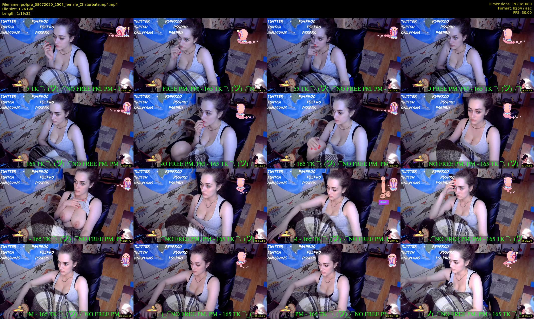 ps4pro — 80 minute Chaturbate female cam show recording, 1080p, Jul 8, 2020