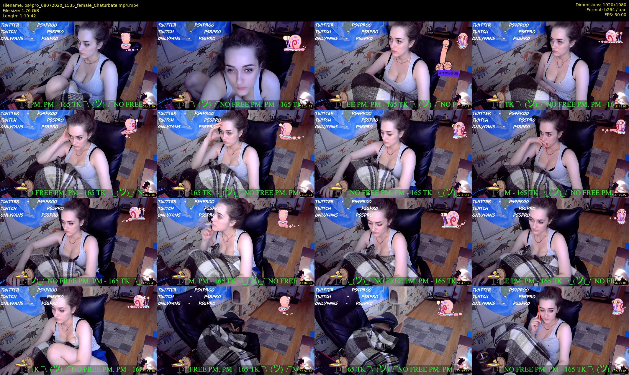 ps4pro — 80 minute Chaturbate female cam show recording, 1080p, Jul 8, 2020