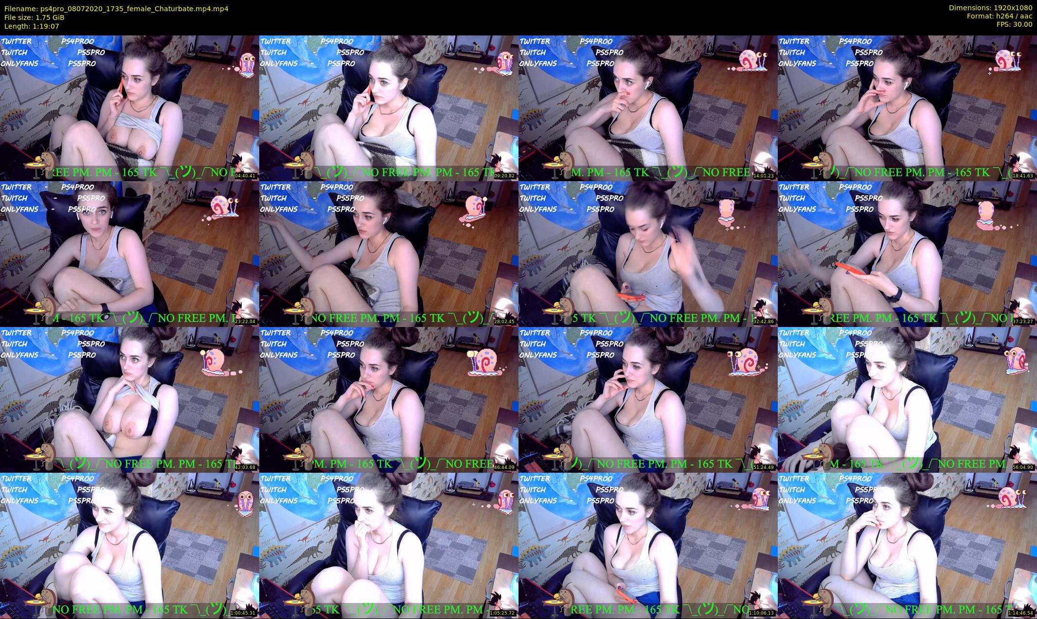ps4pro — 80 minute Chaturbate female cam show recording, 1080p, Jul 8, 2020