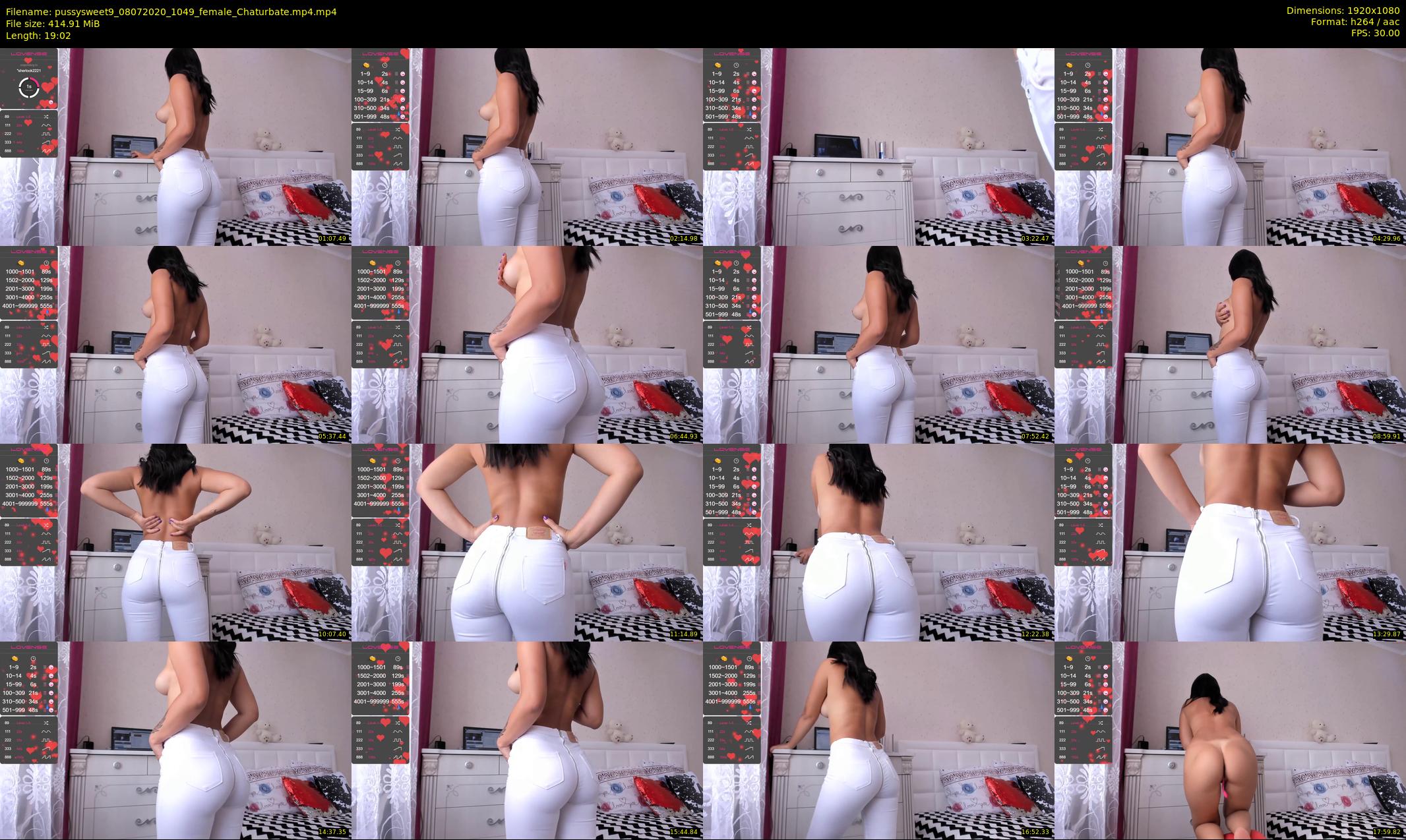 pussysweet9 — 20 minute Chaturbate female cam show recording, 1080p, Jul 8, 2020