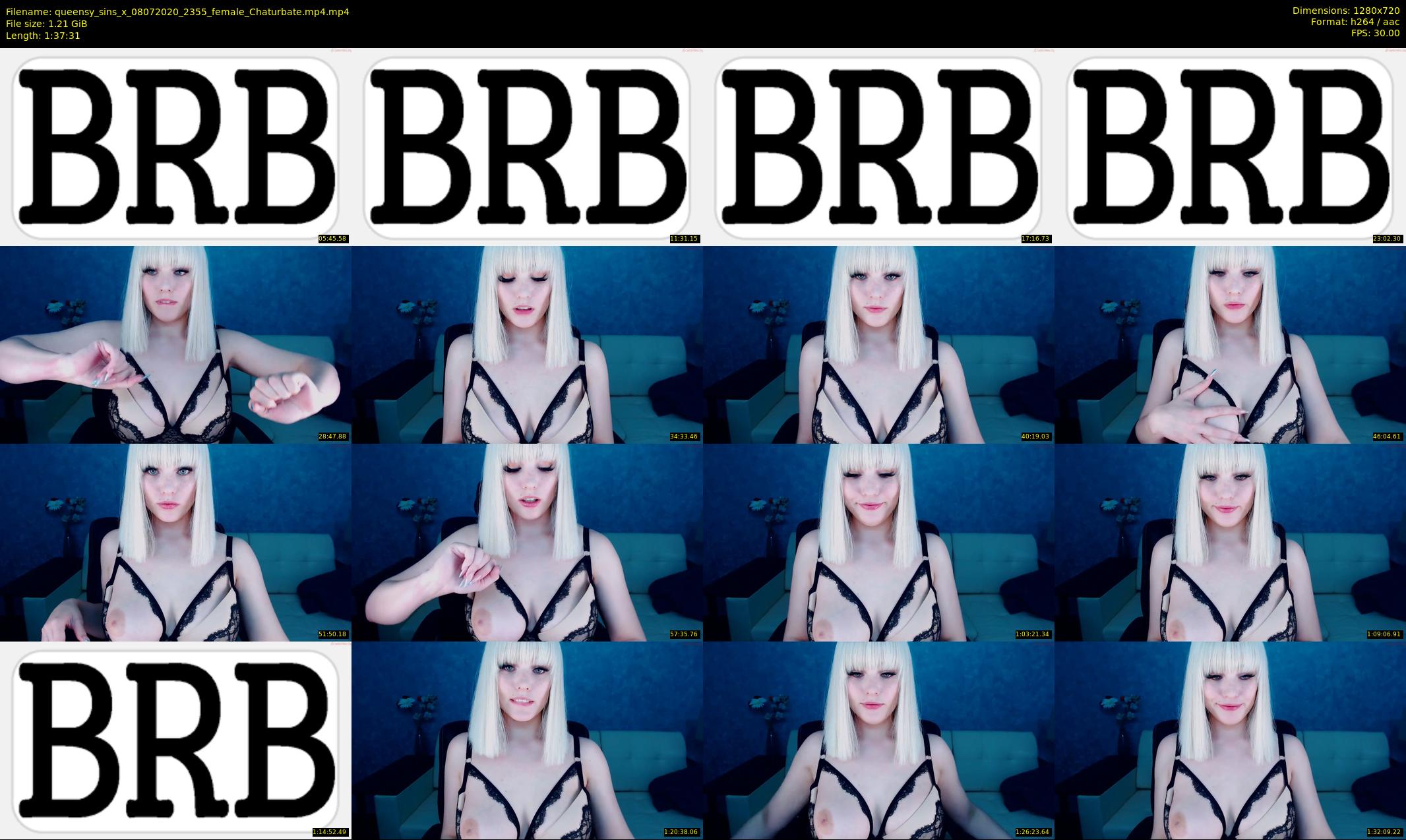 queensy_sins_x — 98 minute Chaturbate female cam show recording, 720p, Jul 8, 2020