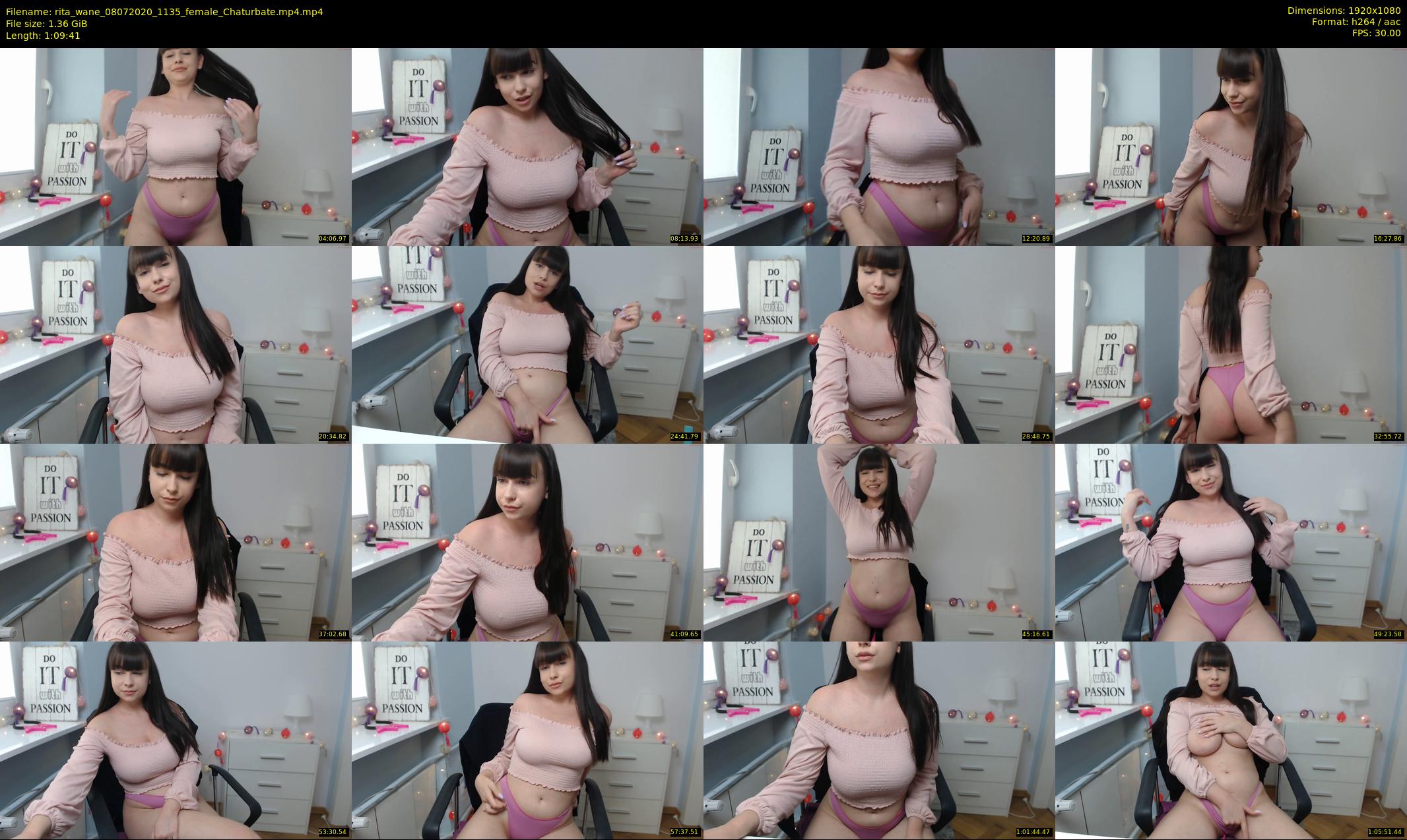 rita_wane — 70 minute Chaturbate female cam show recording, 1080p, Jul 8, 2020