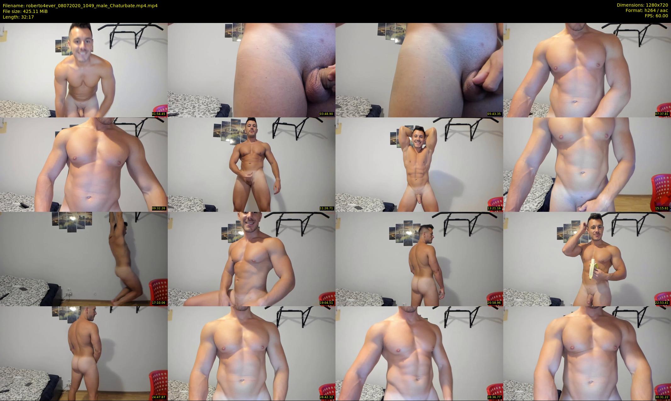 roberto4ever — 33 minute Chaturbate male cam show recording, 720p, Jul 8, 2020