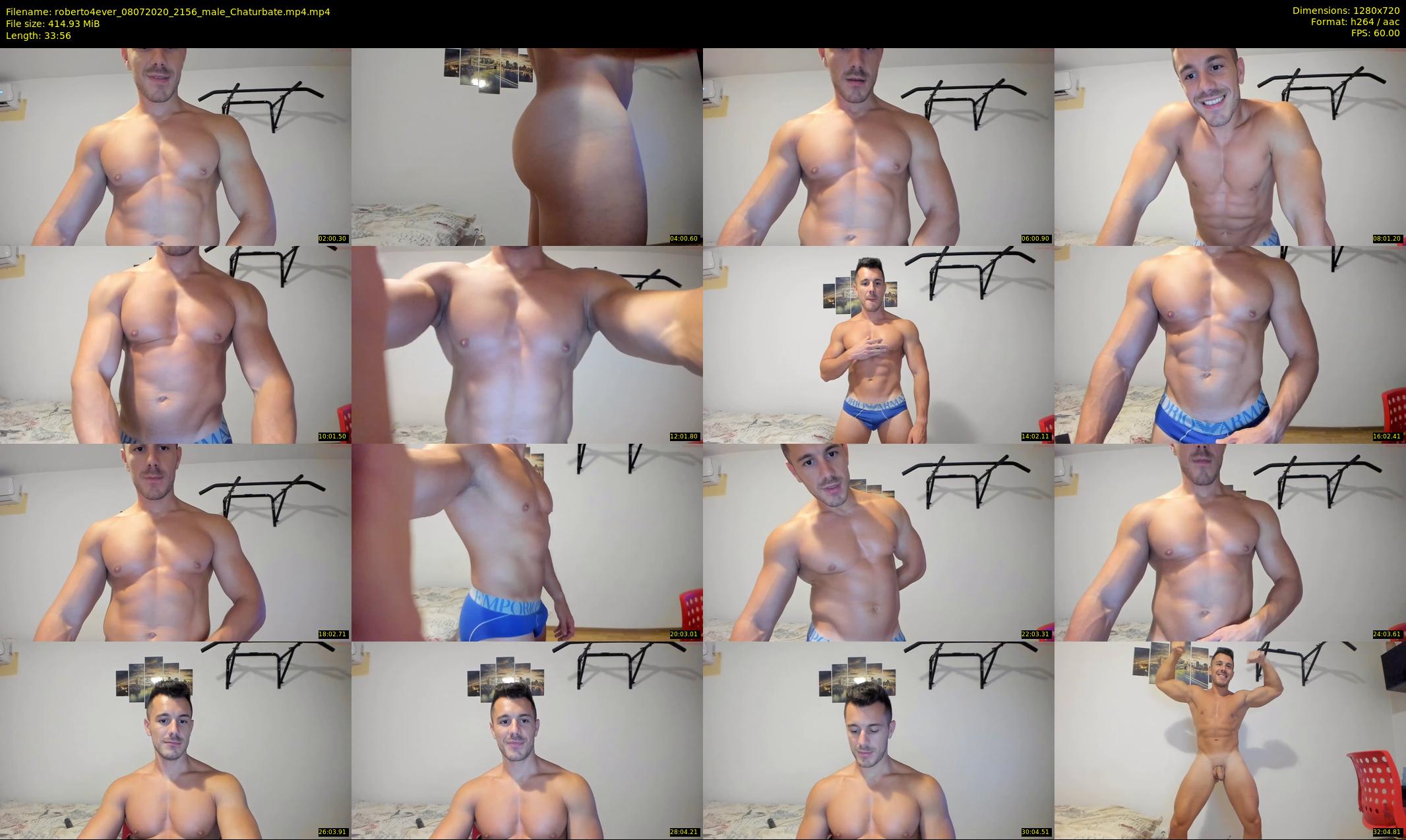 roberto4ever — 34 minute Chaturbate male cam show recording, 720p, Jul 8, 2020