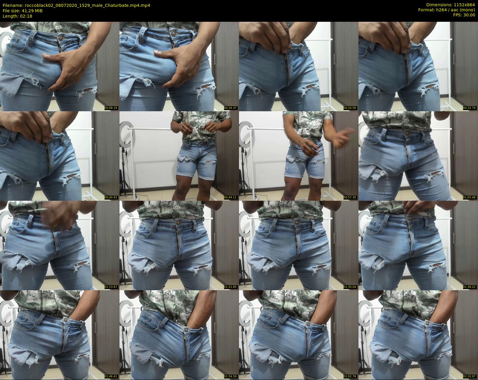 roccoblack02 — 3 minute Chaturbate male cam show recording, 720p, Jul 8, 2020