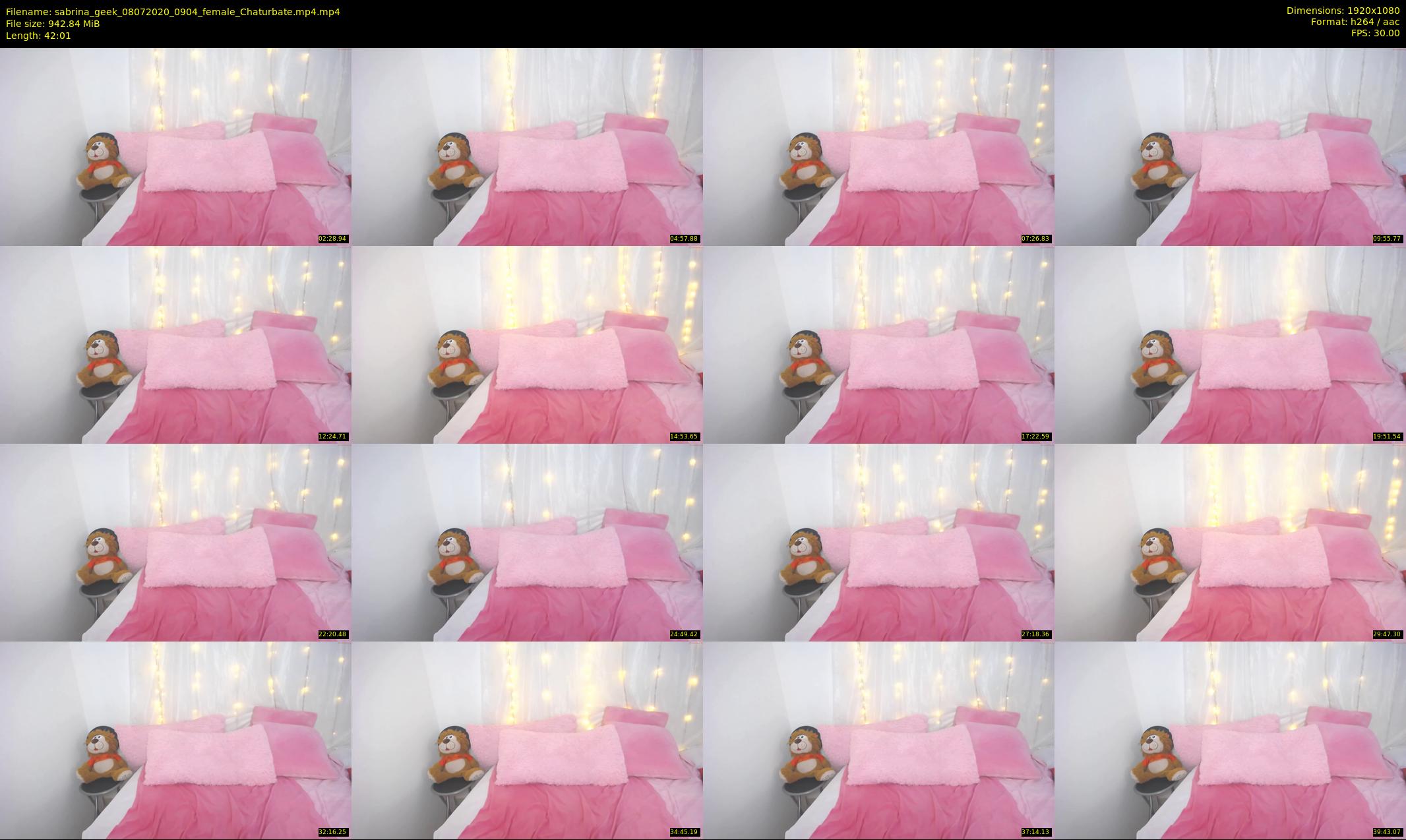 sabrina_geek — 43 minute Chaturbate female cam show recording, 1080p, Jul 8, 2020