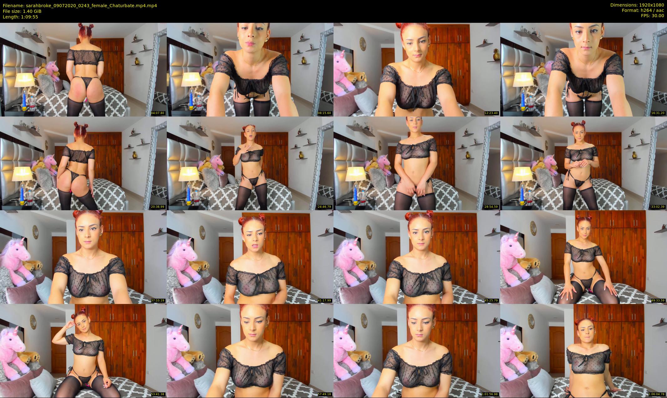 sarahbroke — 70 minute Chaturbate female cam show recording, 1080p, Jul 9, 2020