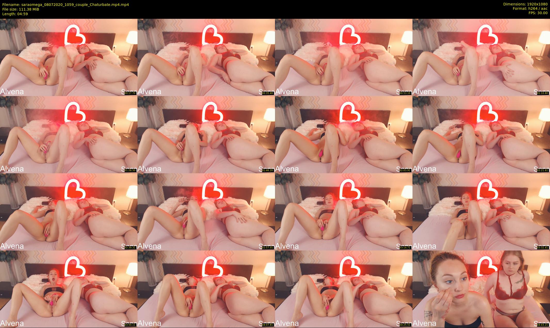 saraomega — 5 minute Chaturbate couple cam show recording, 1080p, Jul 8, 2020