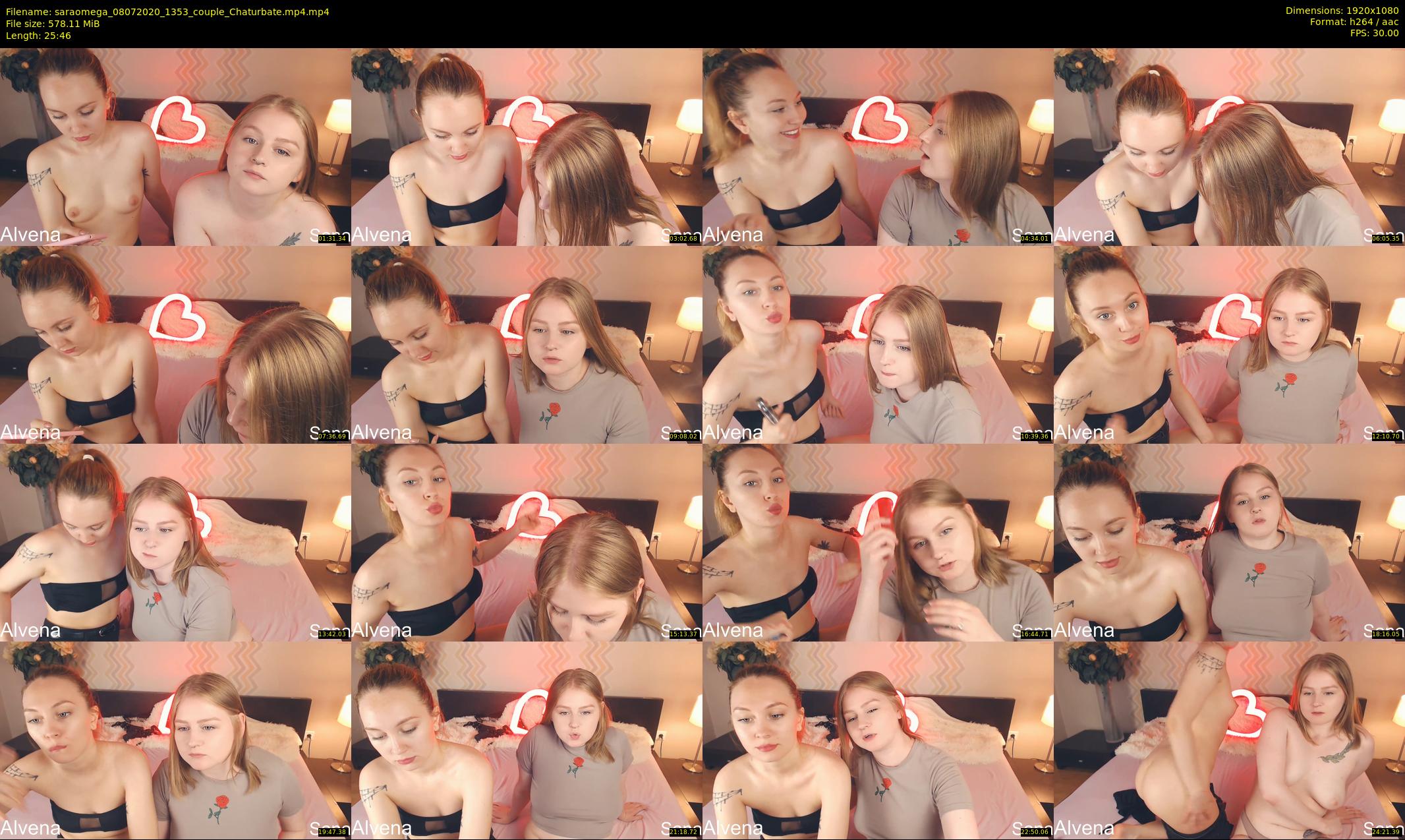 saraomega — 26 minute Chaturbate couple cam show recording, 1080p, Jul 8, 2020
