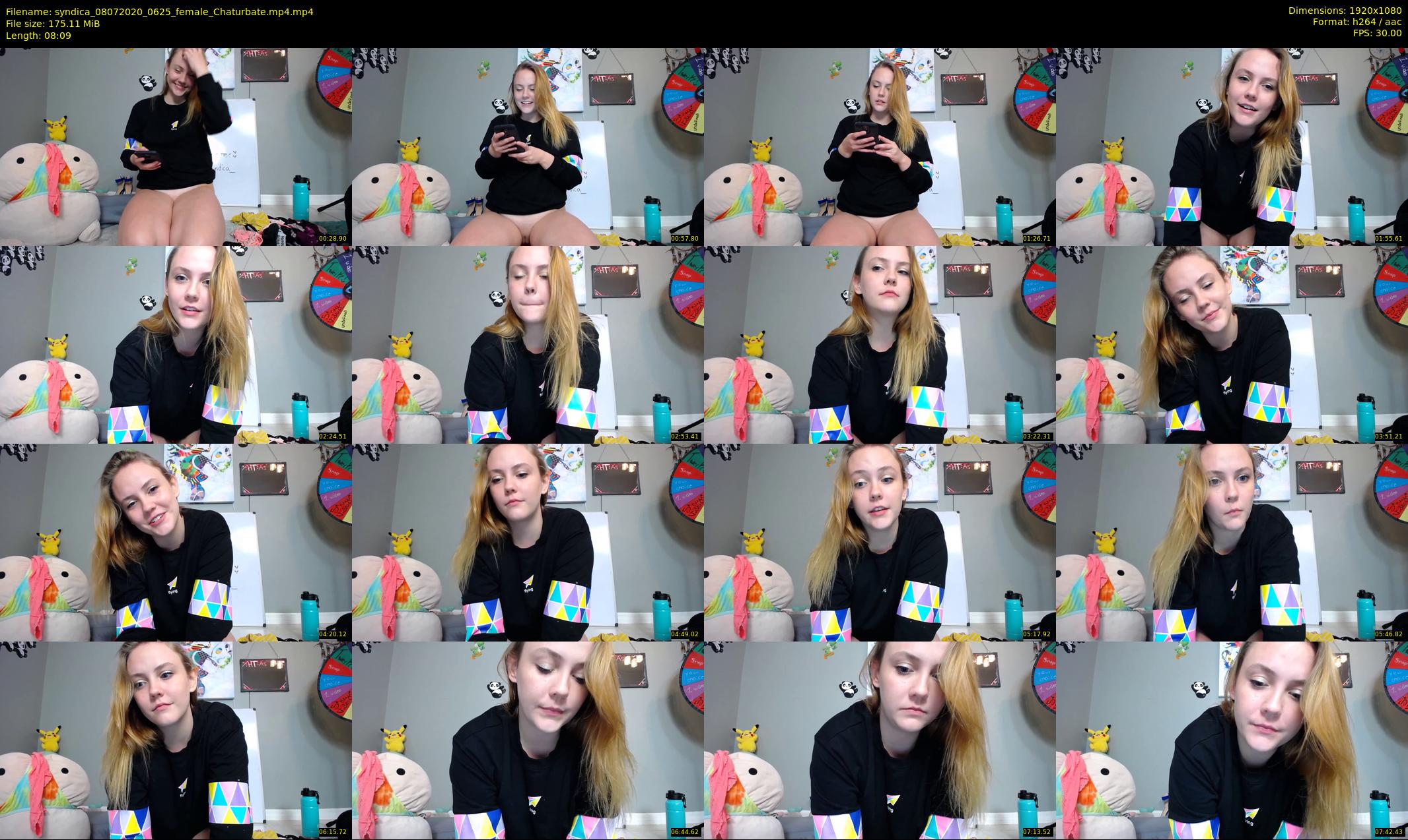 syndica — 9 minute Chaturbate female cam show recording, 1080p, Jul 8, 2020
