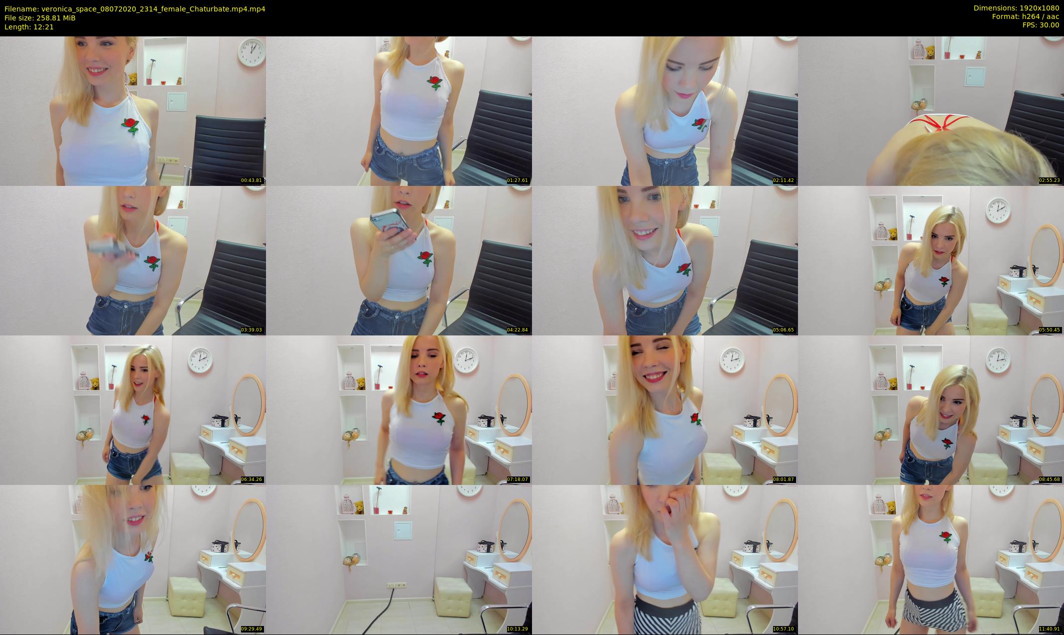 veronica_space — 13 minute Chaturbate female cam show recording, 1080p, Jul 8, 2020