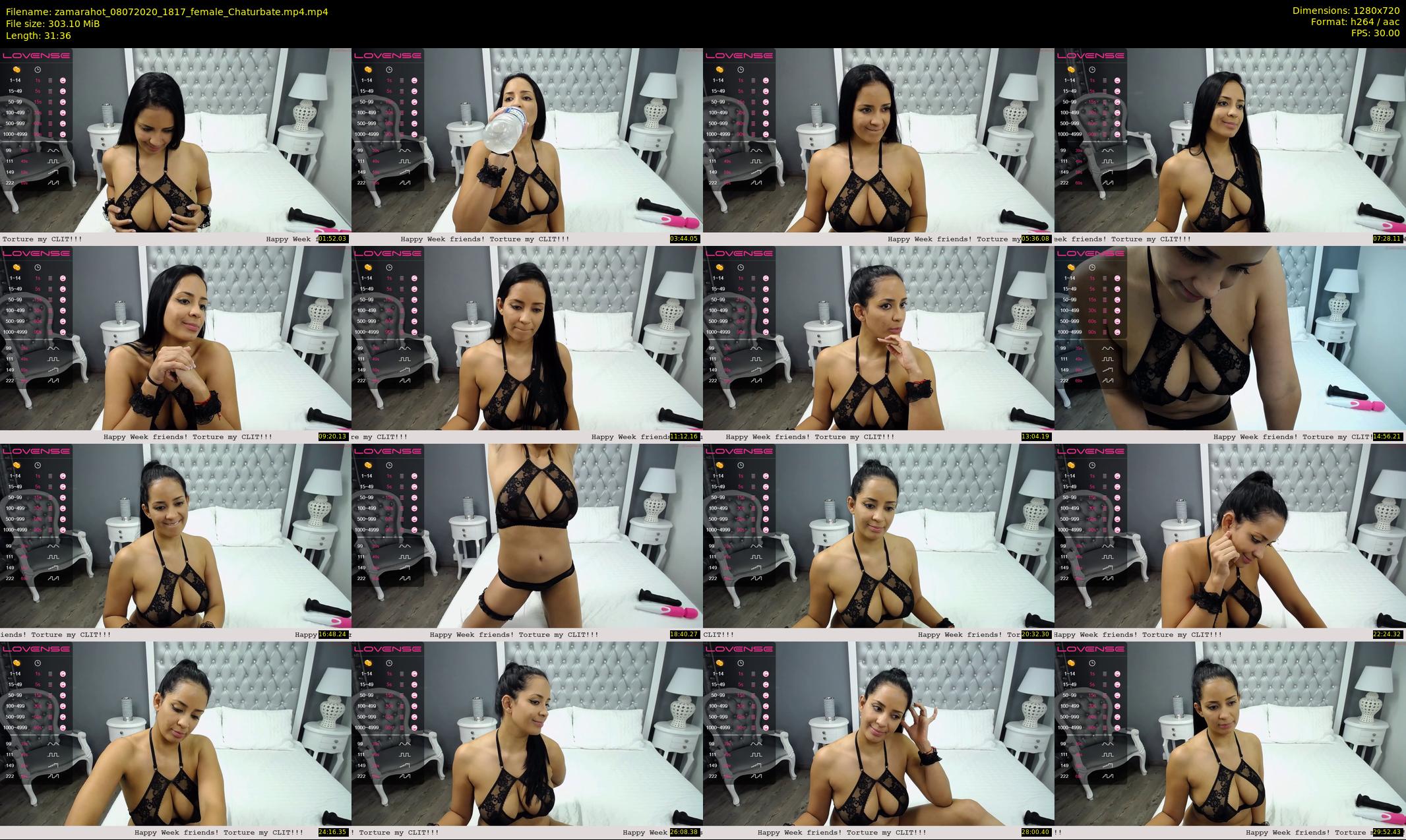 zamarahot — 32 minute Chaturbate female cam show recording, 720p, Jul 8, 2020