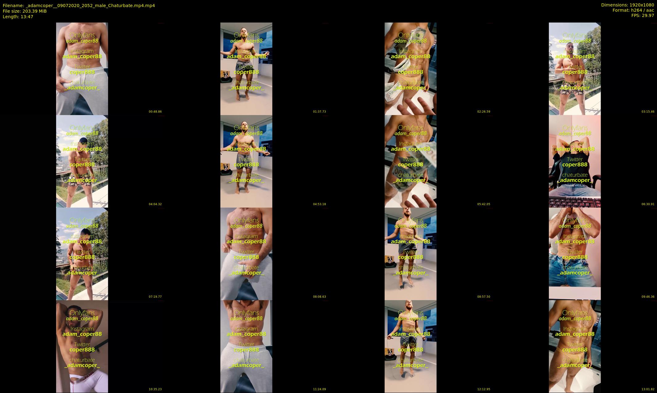 _adamcoper_ — 14 minute Chaturbate male cam show recording, 1080p, Jul 9, 2020