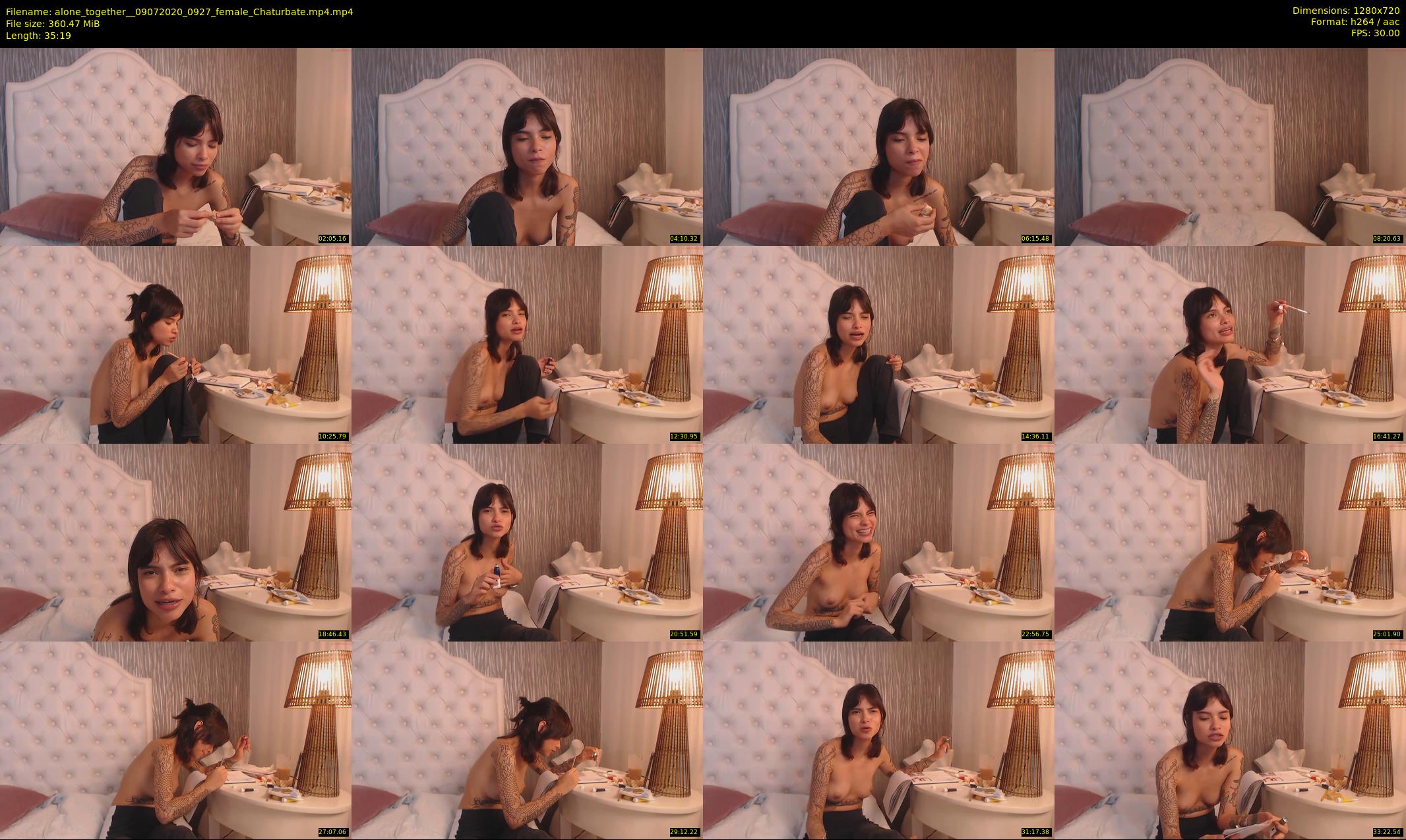 alone_together_ — 36 minute Chaturbate female cam show recording, 720p, Jul 9, 2020