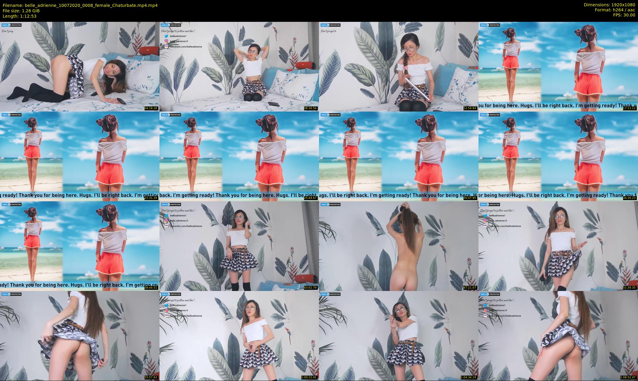 belle_adrienne — 73 minute Chaturbate couple cam show recording, 1080p, Jul 10, 2020